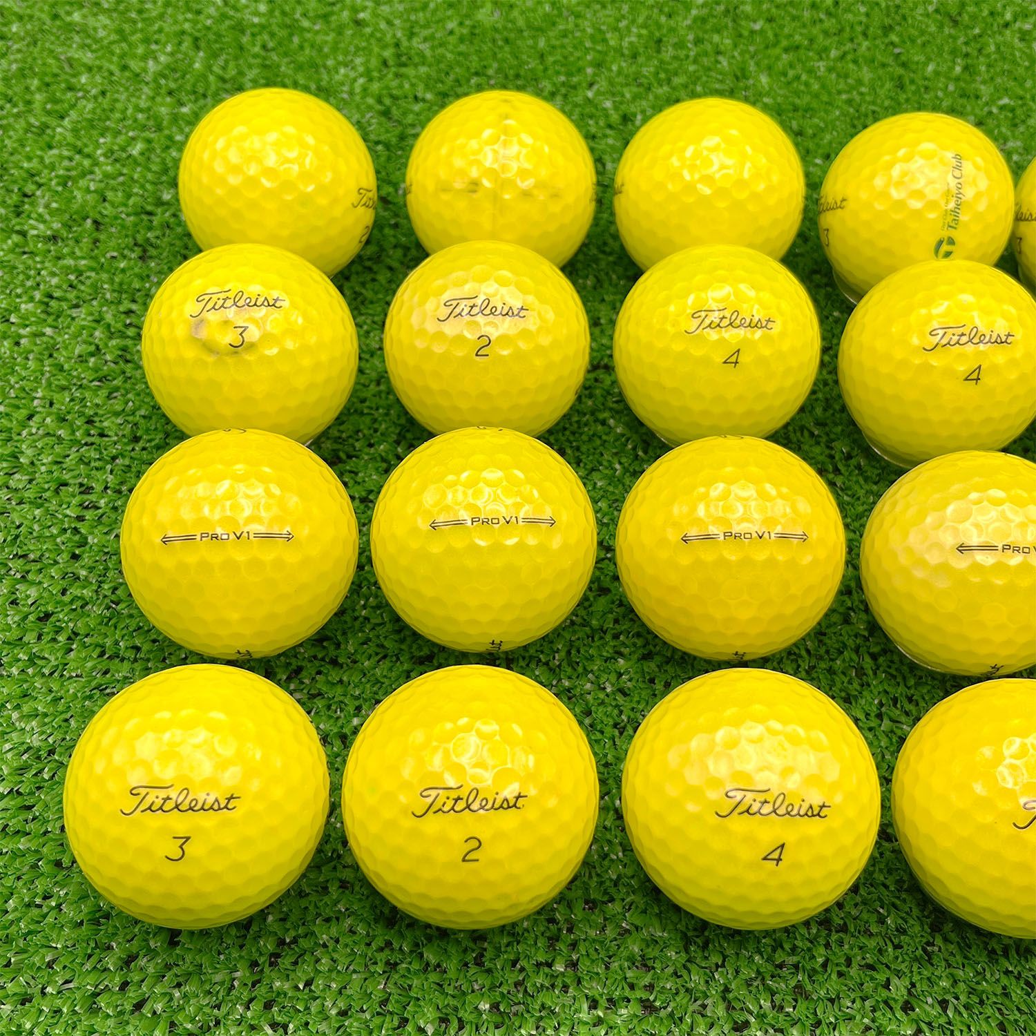 ロストボール タイトリスト Pro V1 20球 2021年モデル イエロー B
