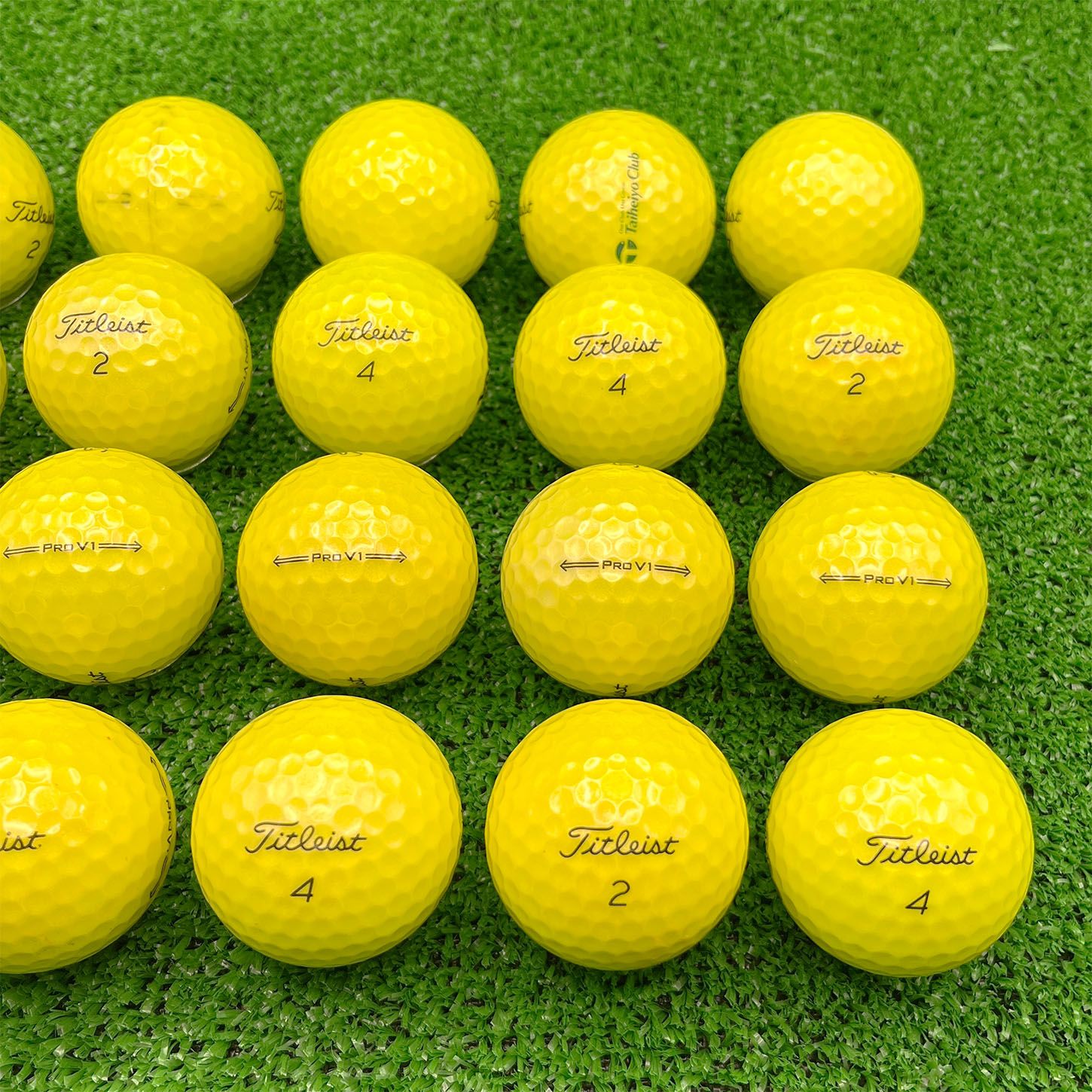 ロストボール タイトリスト Pro V1 20球 2021年モデル イエロー B