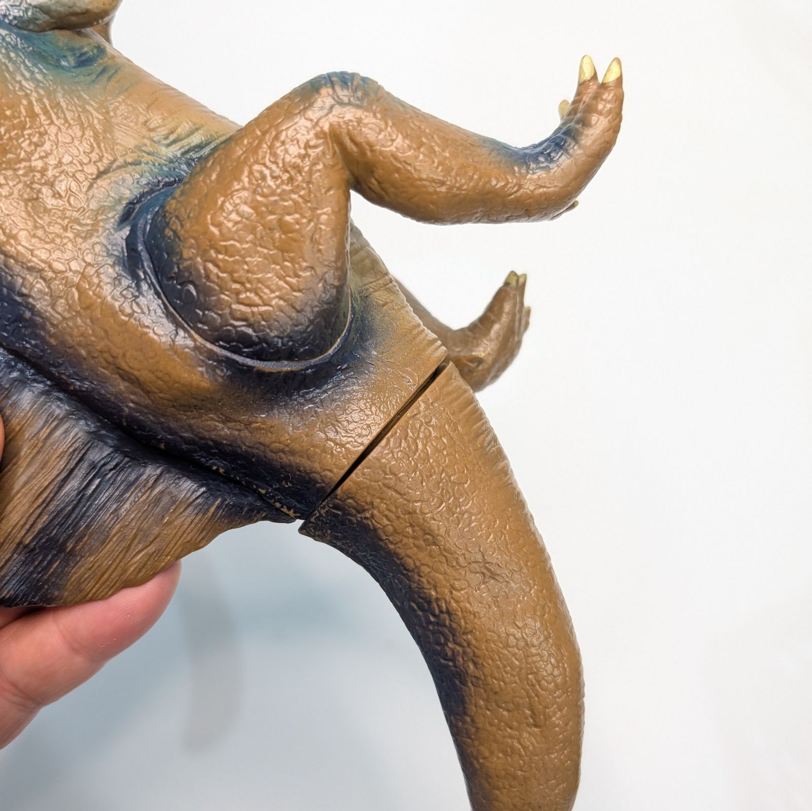 ツクダホビー スピノサウルス 昭和 レトロ 当時物 恐竜 ソフビ