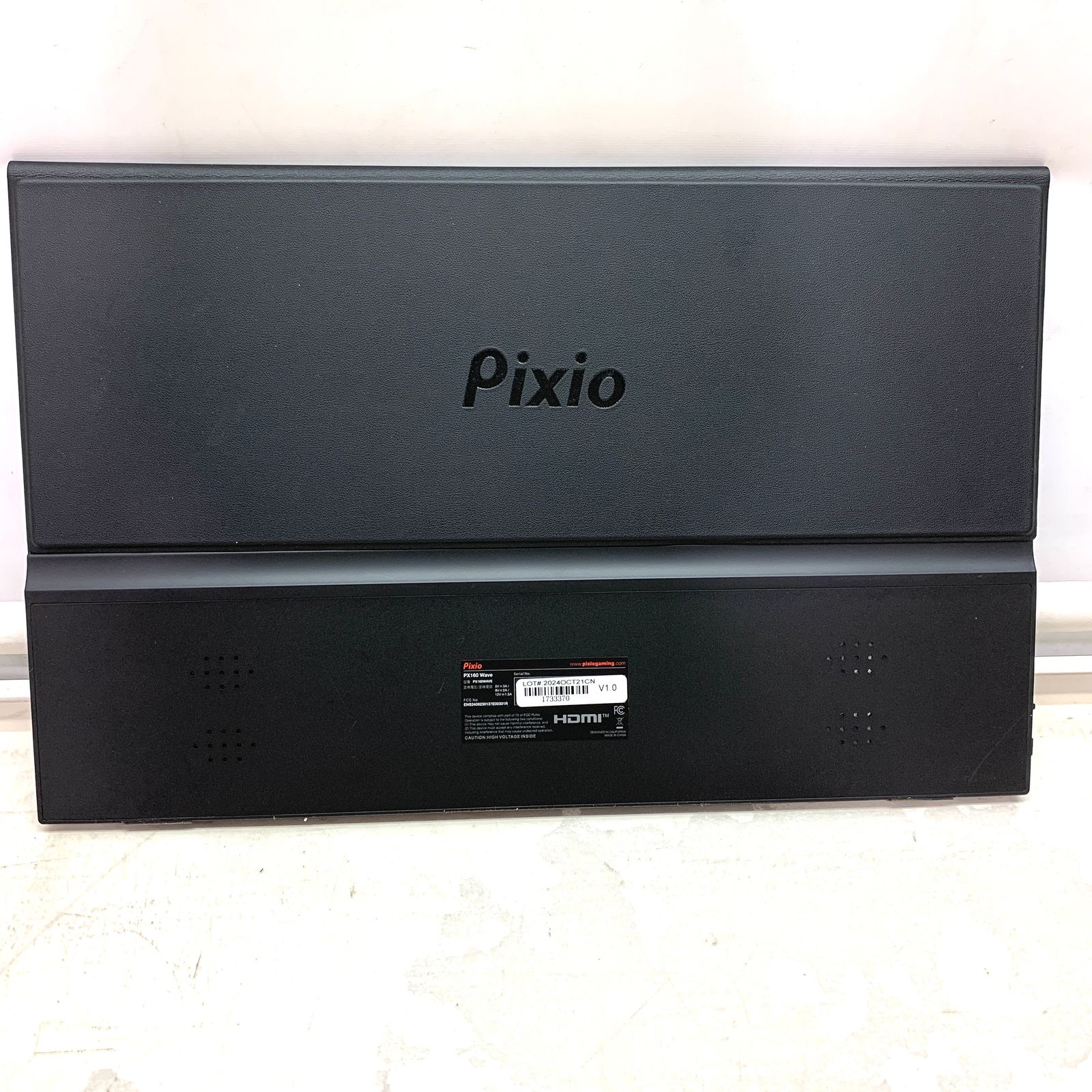 Pixio ポータブルモニター PX160 Wave 15.6インチ　ブラック ブラック・ホワイトから選べるポータブルモニター「PX160 Wave