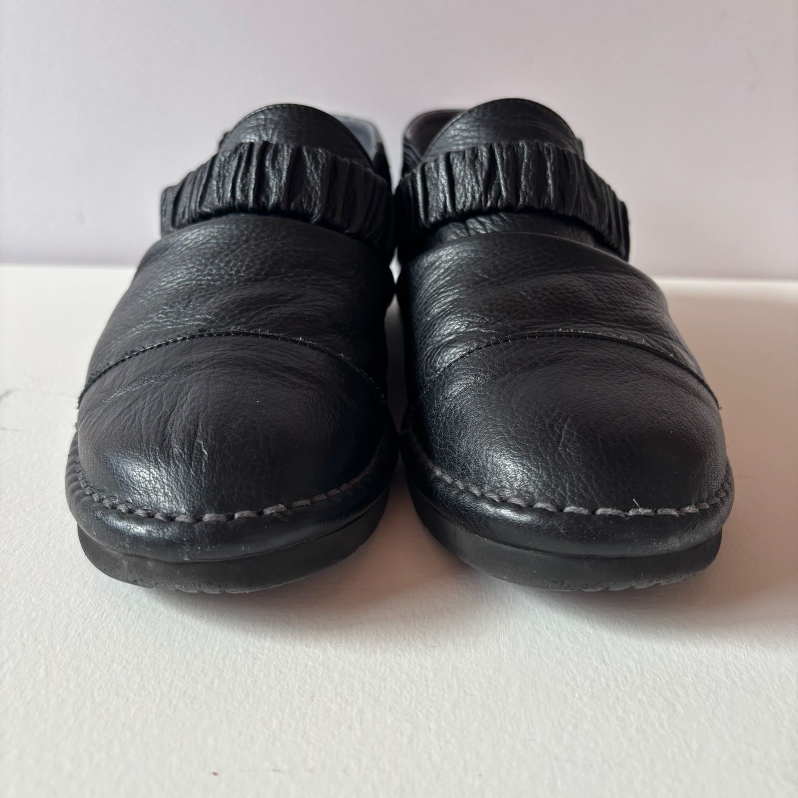 センソユニコ SENSOUNICO 慈雨 jiu レザーシューズ ブラック