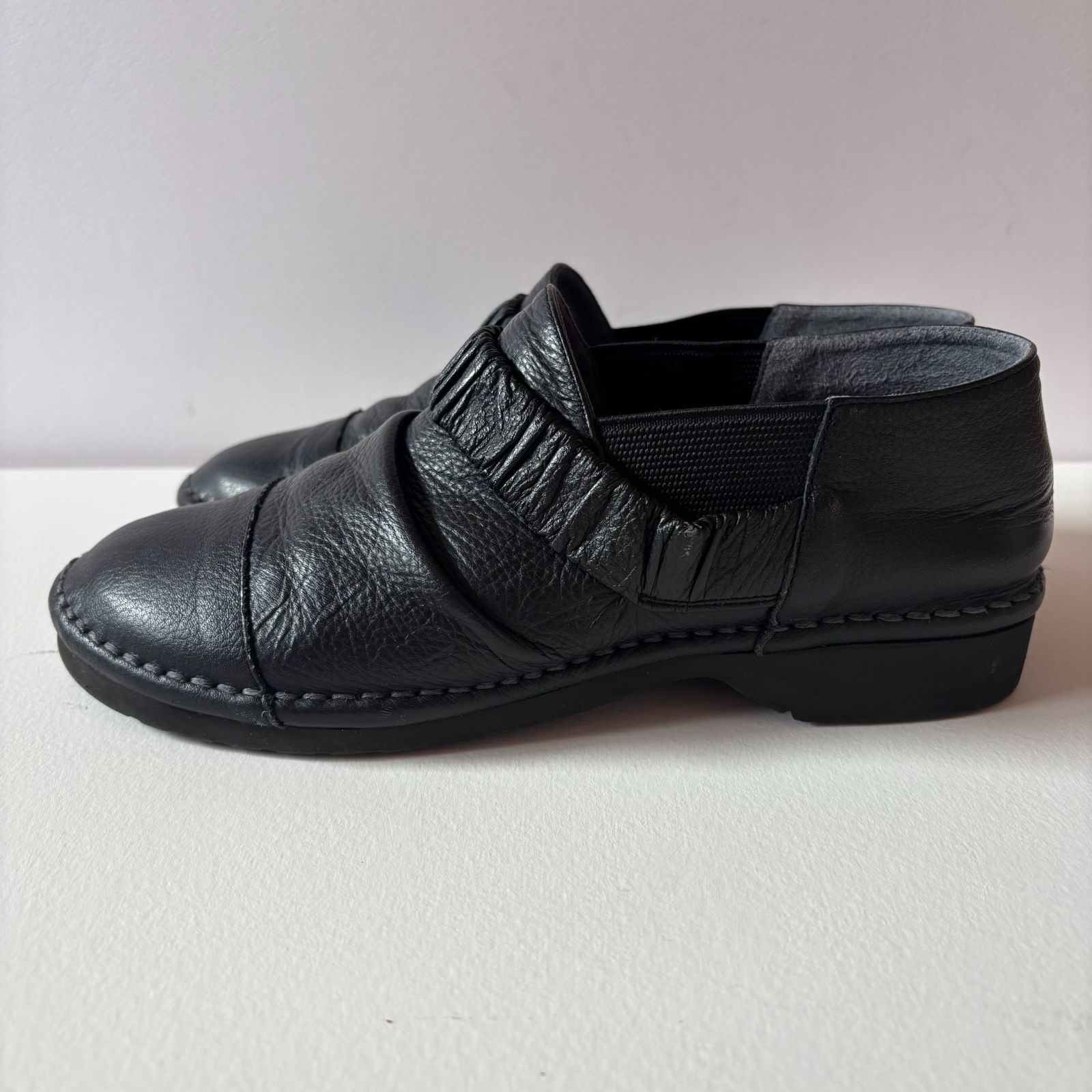 センソユニコ SENSOUNICO 慈雨 jiu レザーシューズ ブラック