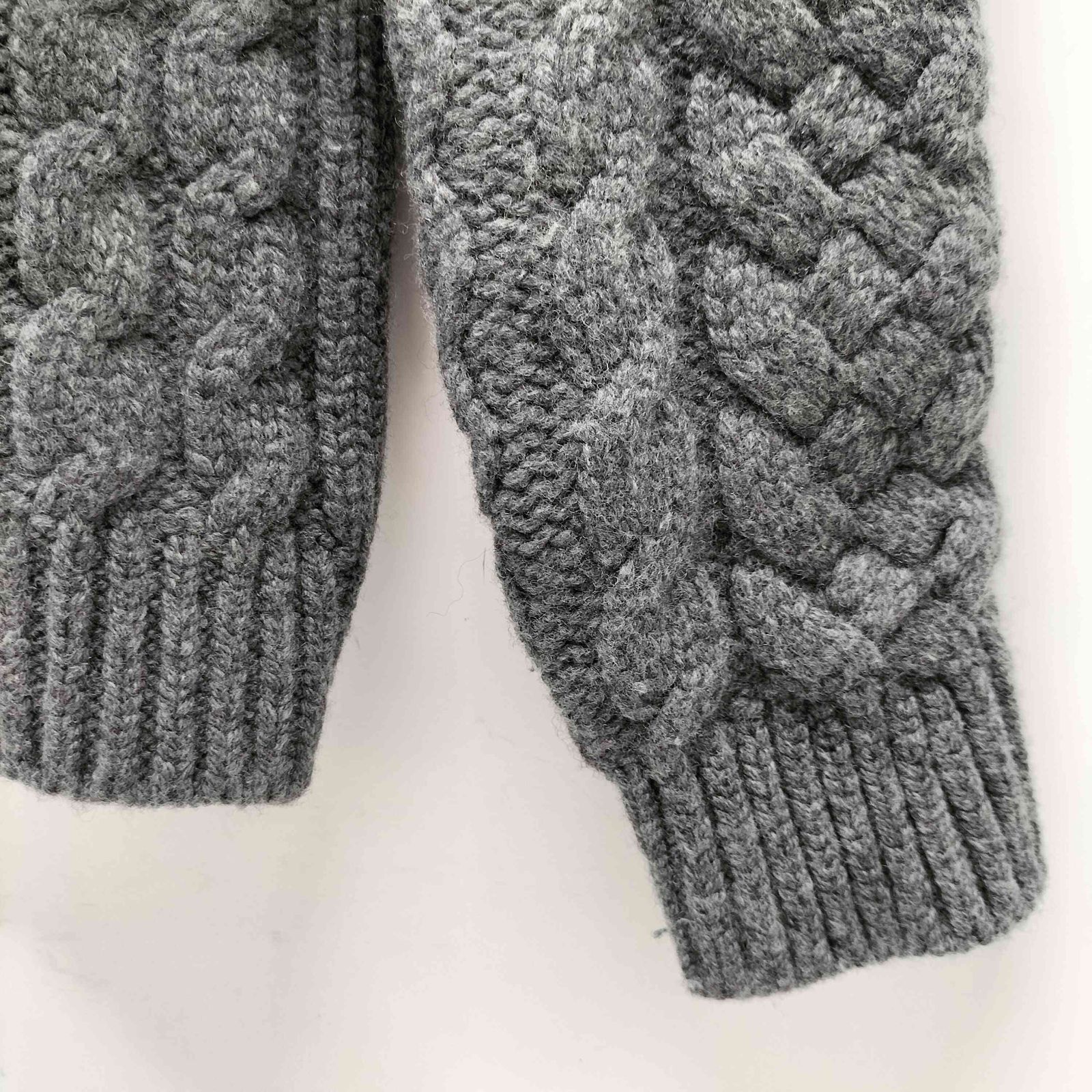 スローン SLOANE ケーブル編み ウール100 ニット レディース JPN：1