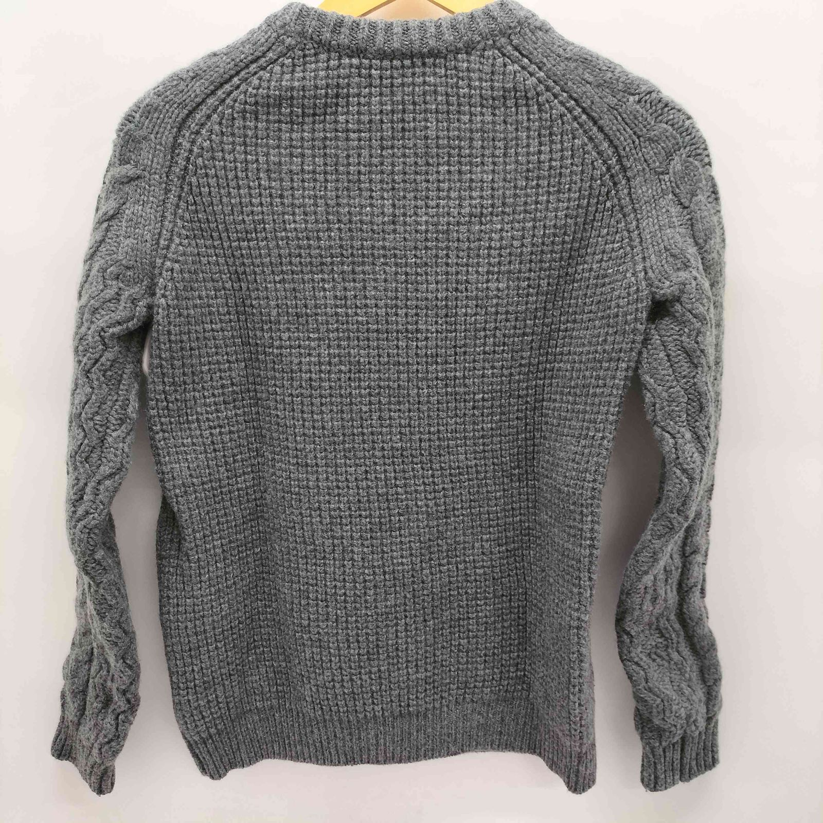 SLOANE スローン クルーネック ケーブルニット カシミヤ混 グレー S 楽天市場】スローン SLOANE 秋冬 メンズ 12G カシミヤ天竺 クルー