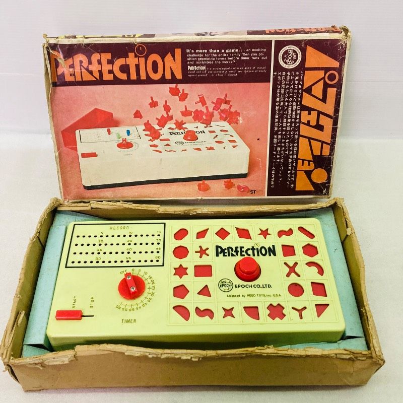 パーフェクション ボードゲーム レトロゲーム エポック社 日本製 箱
