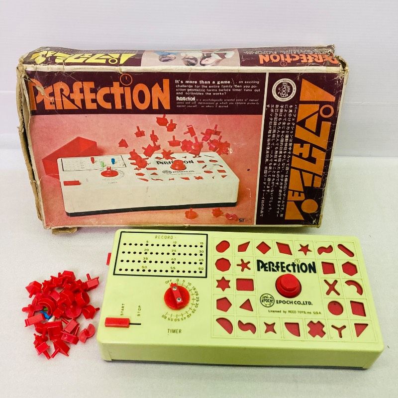パーフェクション ボードゲーム レトロゲーム エポック社 日本製 箱