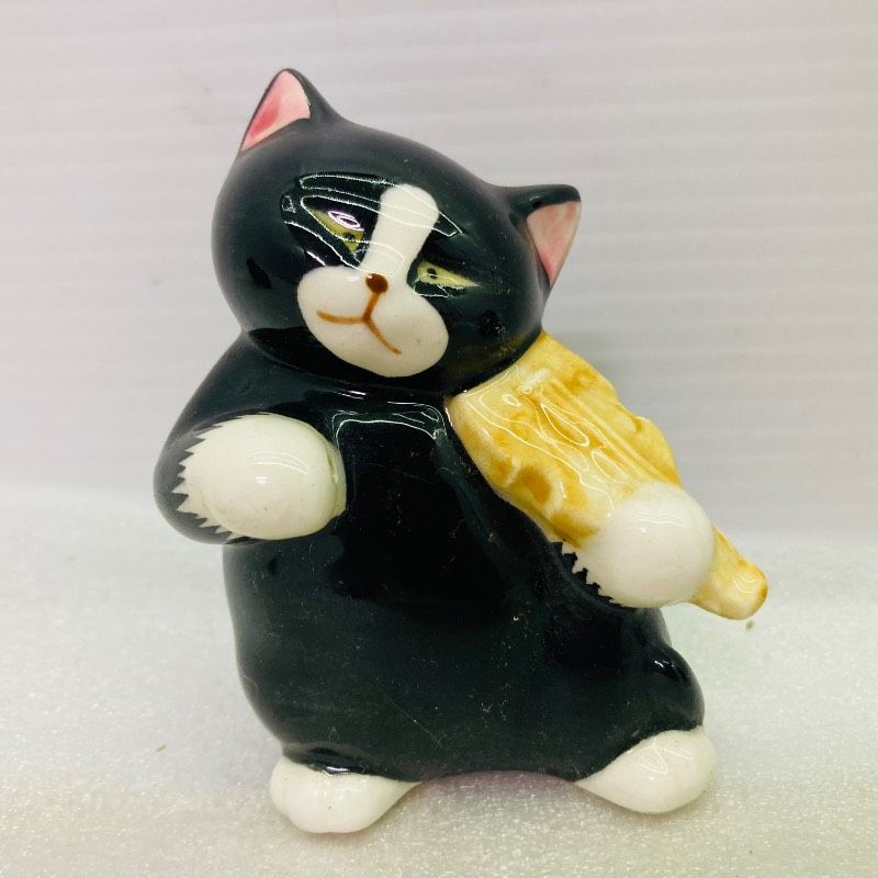 3種セット】黒猫楽団 オーケストラ ベース バイオリン フルート 置物