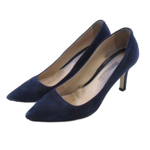 ペリーコ PELLICO スエード パンプス 36.5 ネイビー □TC - メルカリ