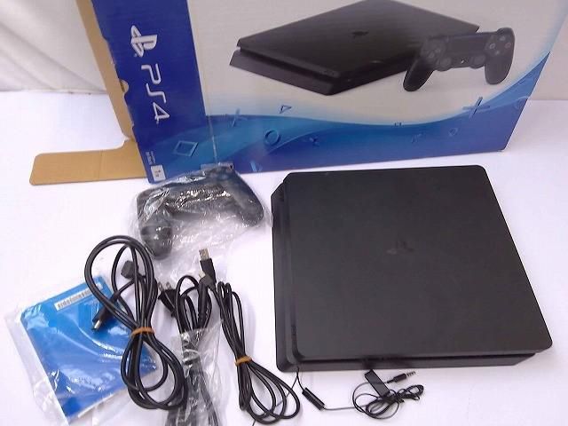 ゲーム プレイステーション4 PS 4本体 CUH 2000 B ジェットブラック 動作品 箱 周辺機器付き まとめ売り 品