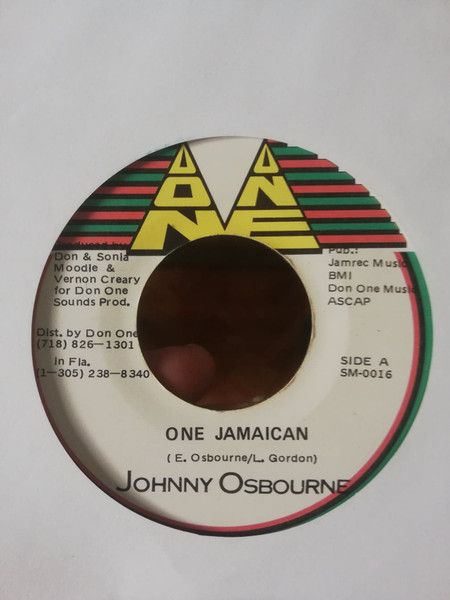 7” Johnny Osbourne / Chrissie Ban One Jamaican / Memories SM0016
