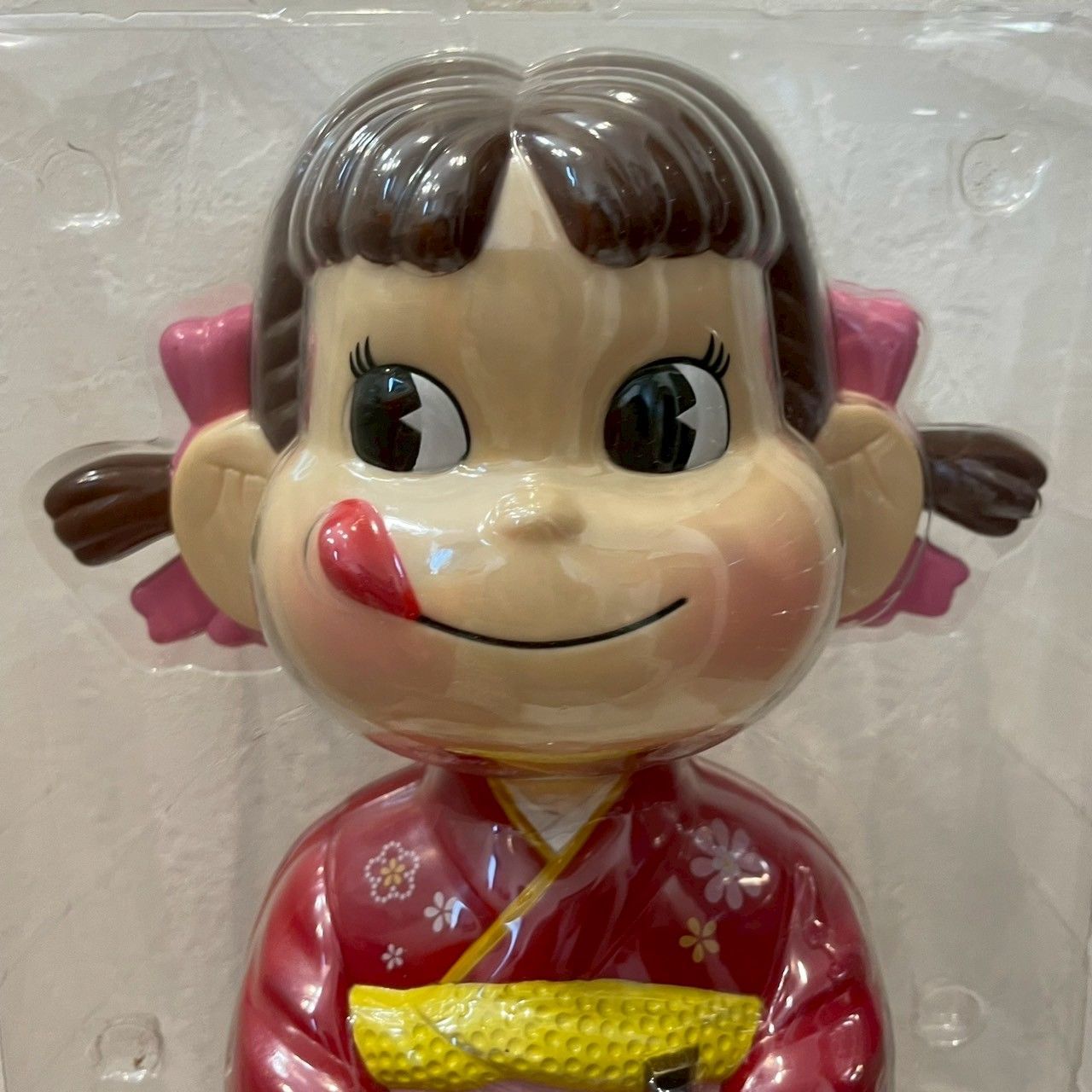 不二家/ペコちゃん/首ふり人形/着物/和装/桜/FUJIYA/首振り/ペコちゃん