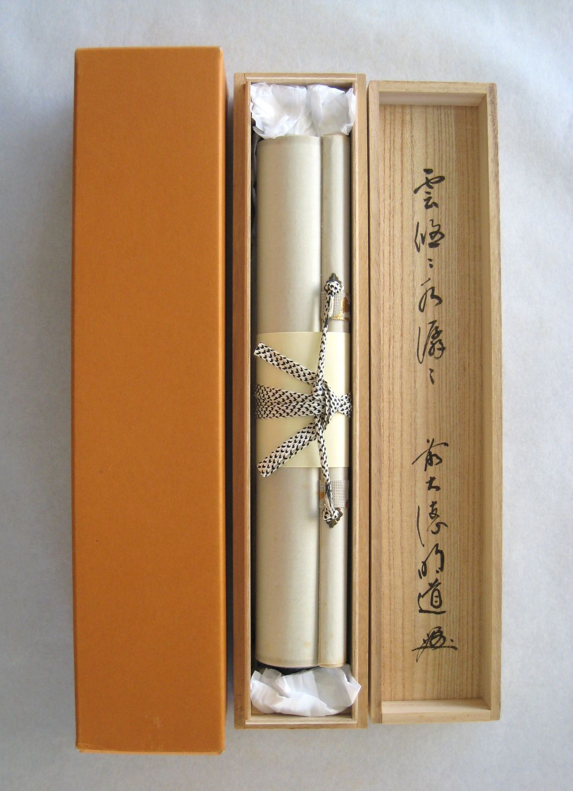 真筆】茶掛け 茶掛 雲悠々水潺々◇大徳寺派 吉祥山 玉瀧寺 前大徳 戸上