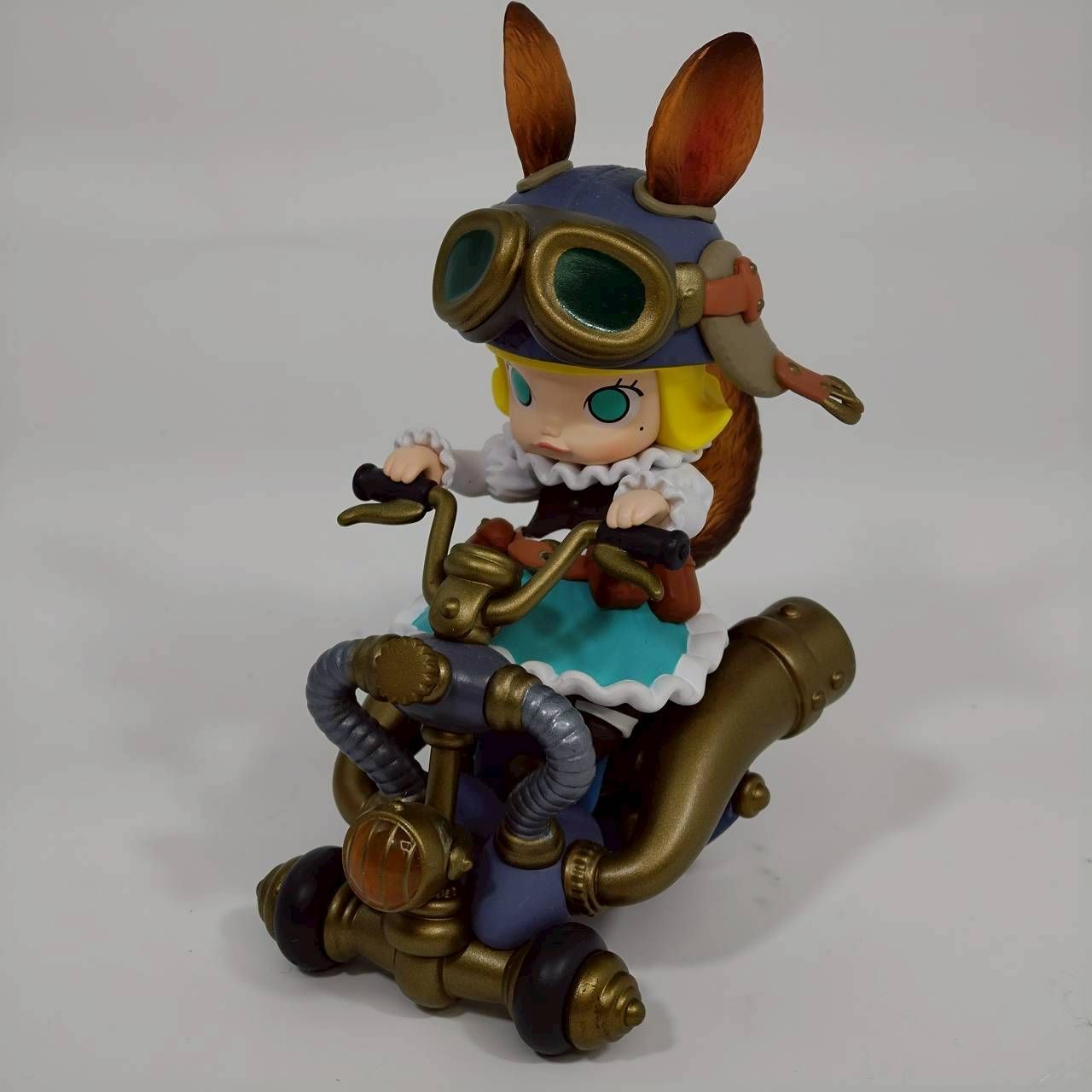 POPMART MOLLY スチームパンク アニマル バイク シリーズ 「Squirrel
