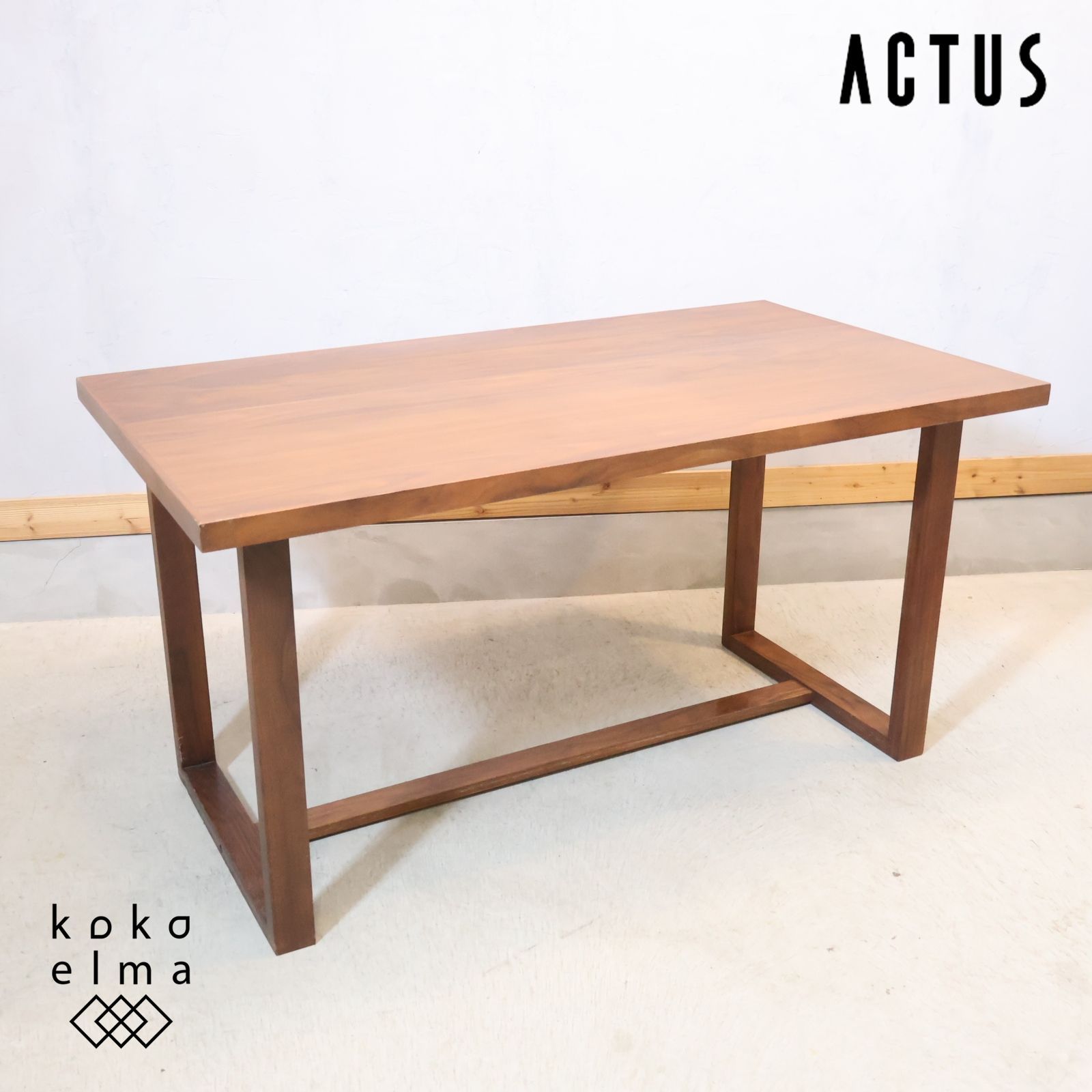 ACTUS アクタス FINE ファイン ダイニングテーブル ウォールナット材 4 