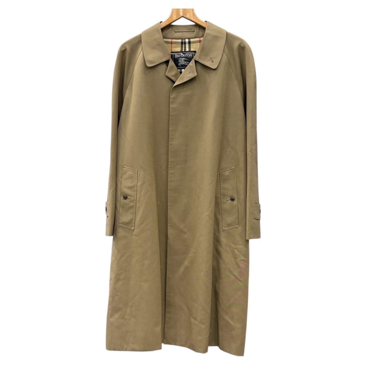 ◼︎バーバリー ステンカラーコート ヴィンテージ ノバチェック ウール