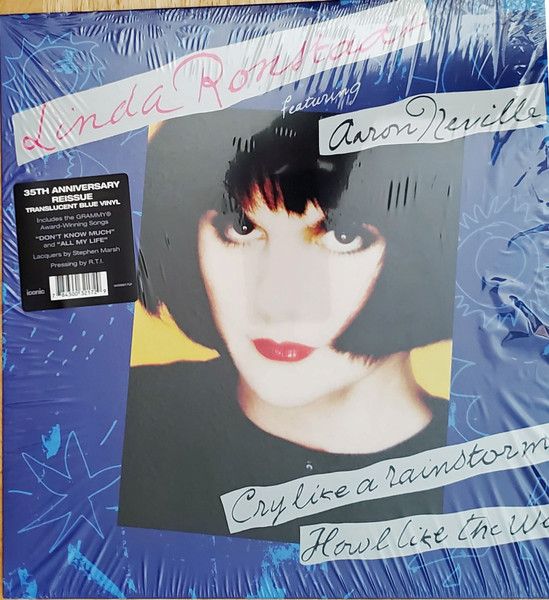 LP Linda Ronstadt Cry Like A Rainstorm - Howl Like The Wind (Blue