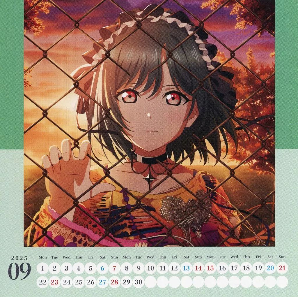 中古】カレンダー 三船栞子 2025・2026年9月 カレンダーカード 「CD