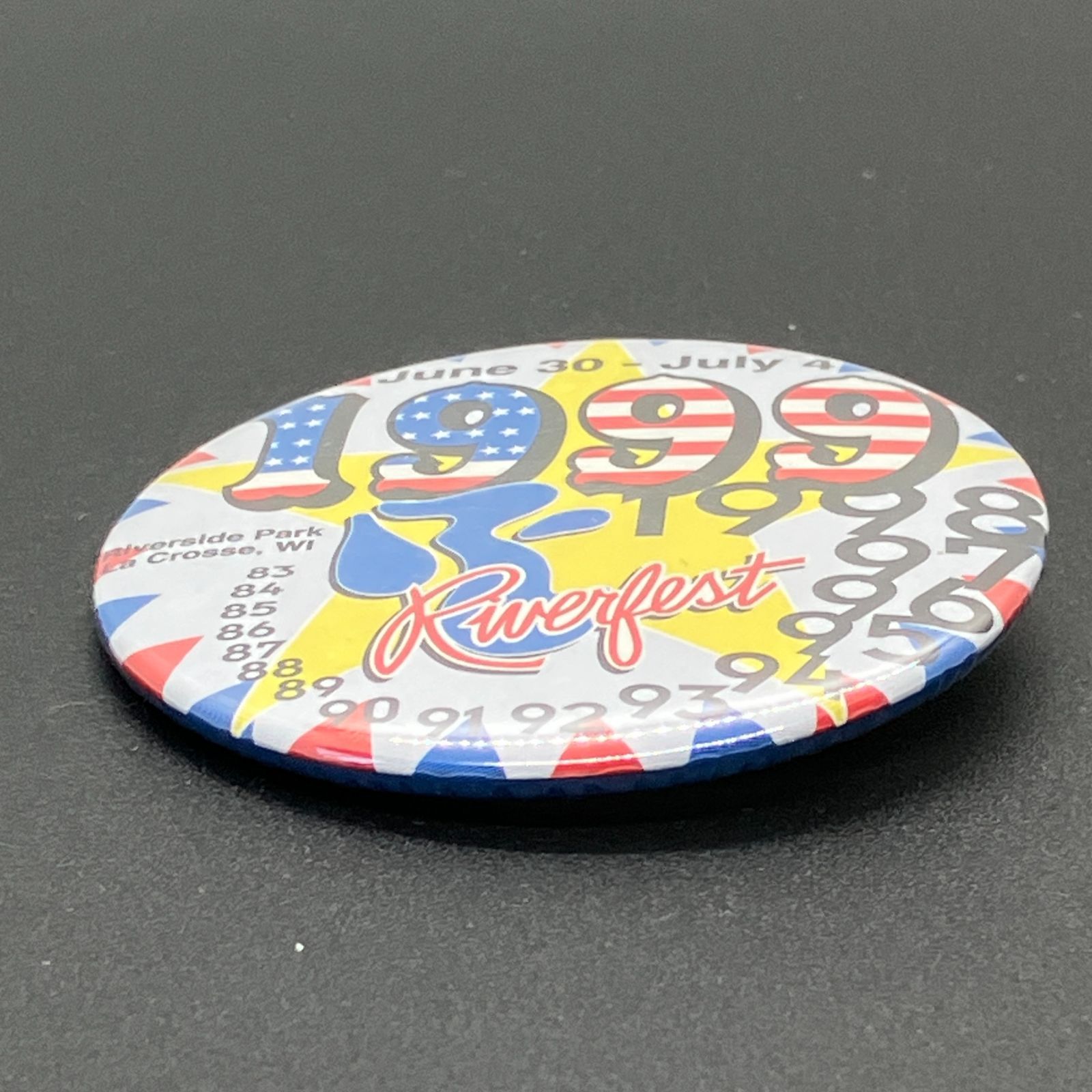 缶バッジ ビンテージ 輸入 アメリカ 『 リバーフェスト 1999 年代