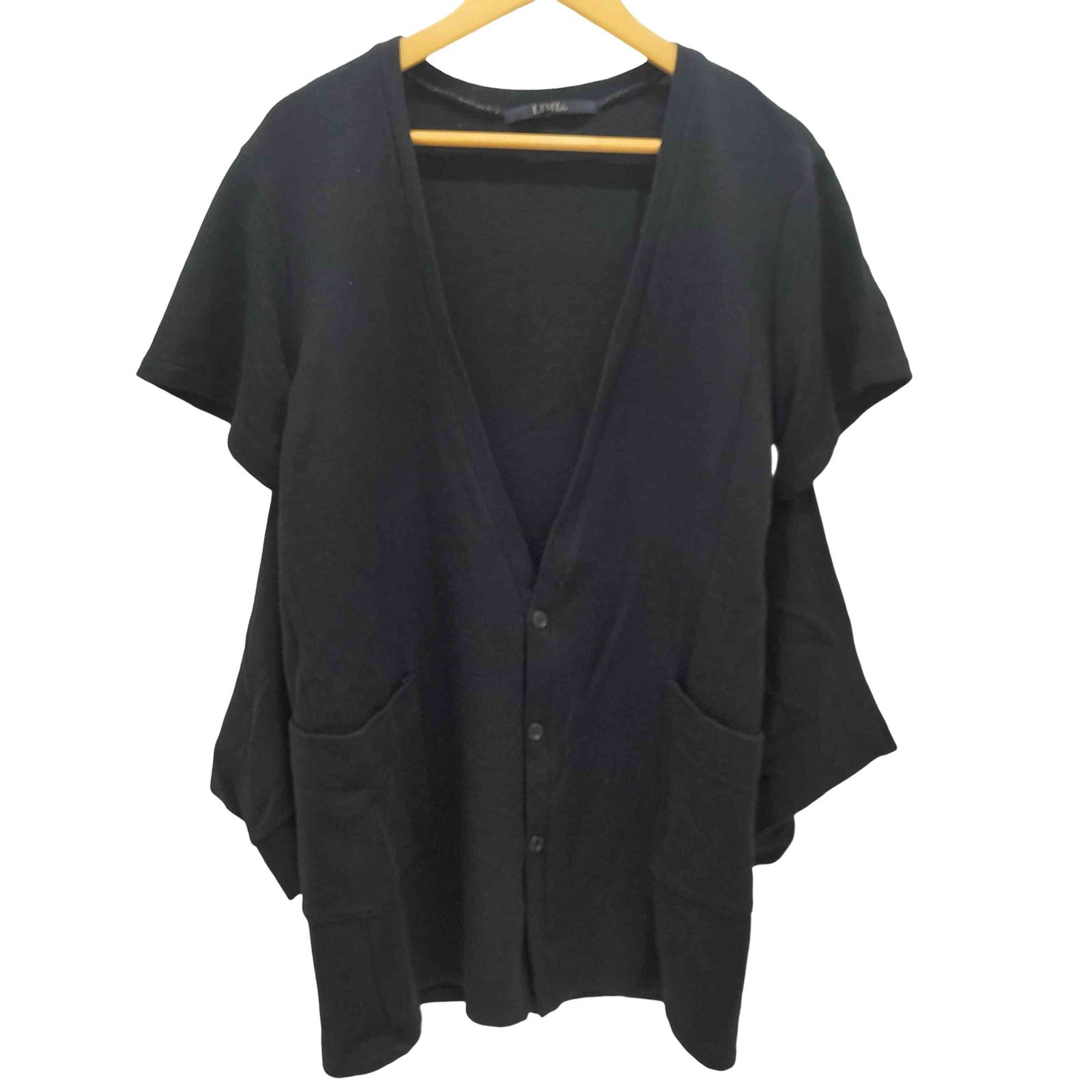 LIMI feu リミフゥ　ウール　アシンメトリー　変形ニットカーディガン LIMI fueリミフゥ アシンメトリー 変形デザインニットカーディガン