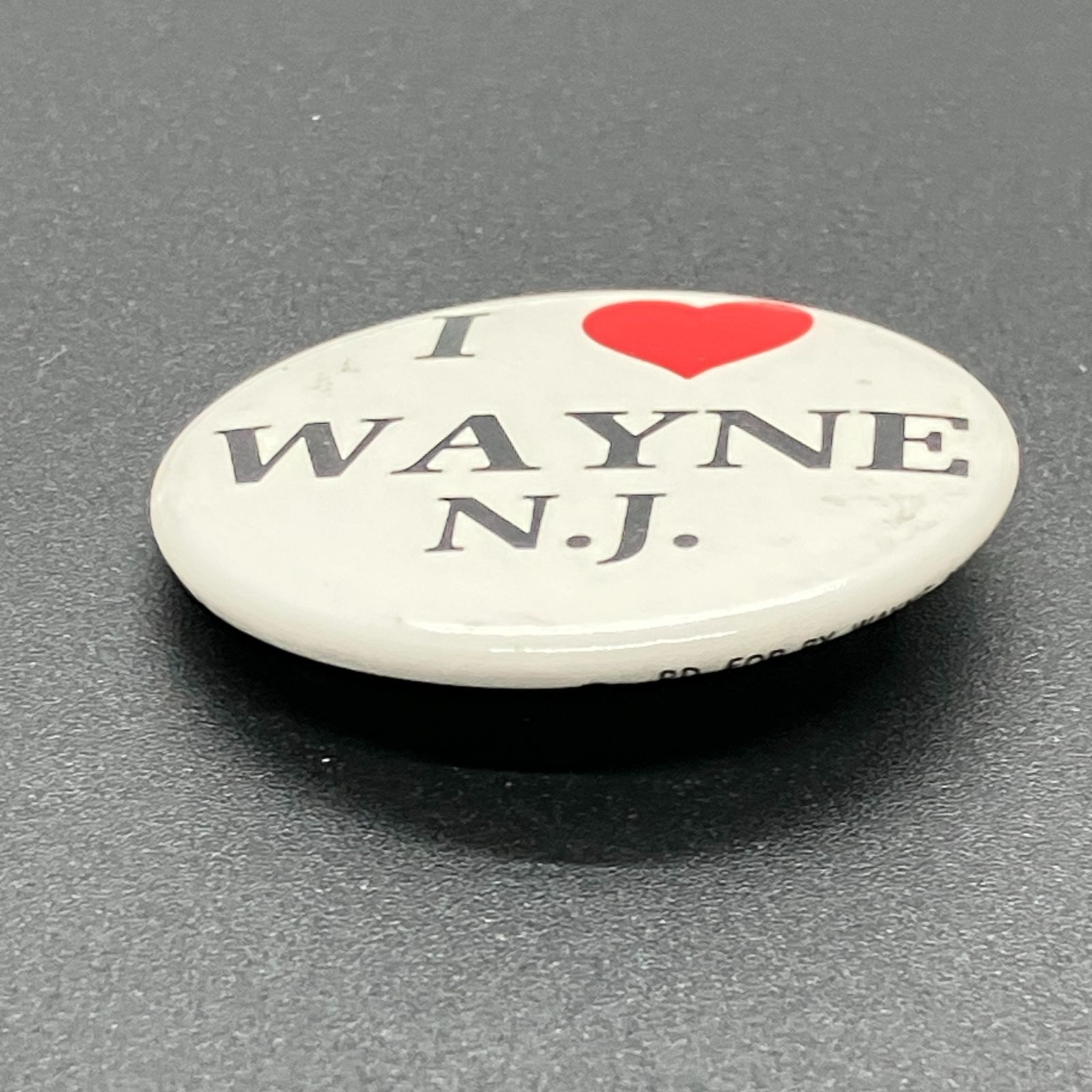 ヴィンテージ 缶バッジ 輸入 アメリカ 『 ウェイン ニュージャージー