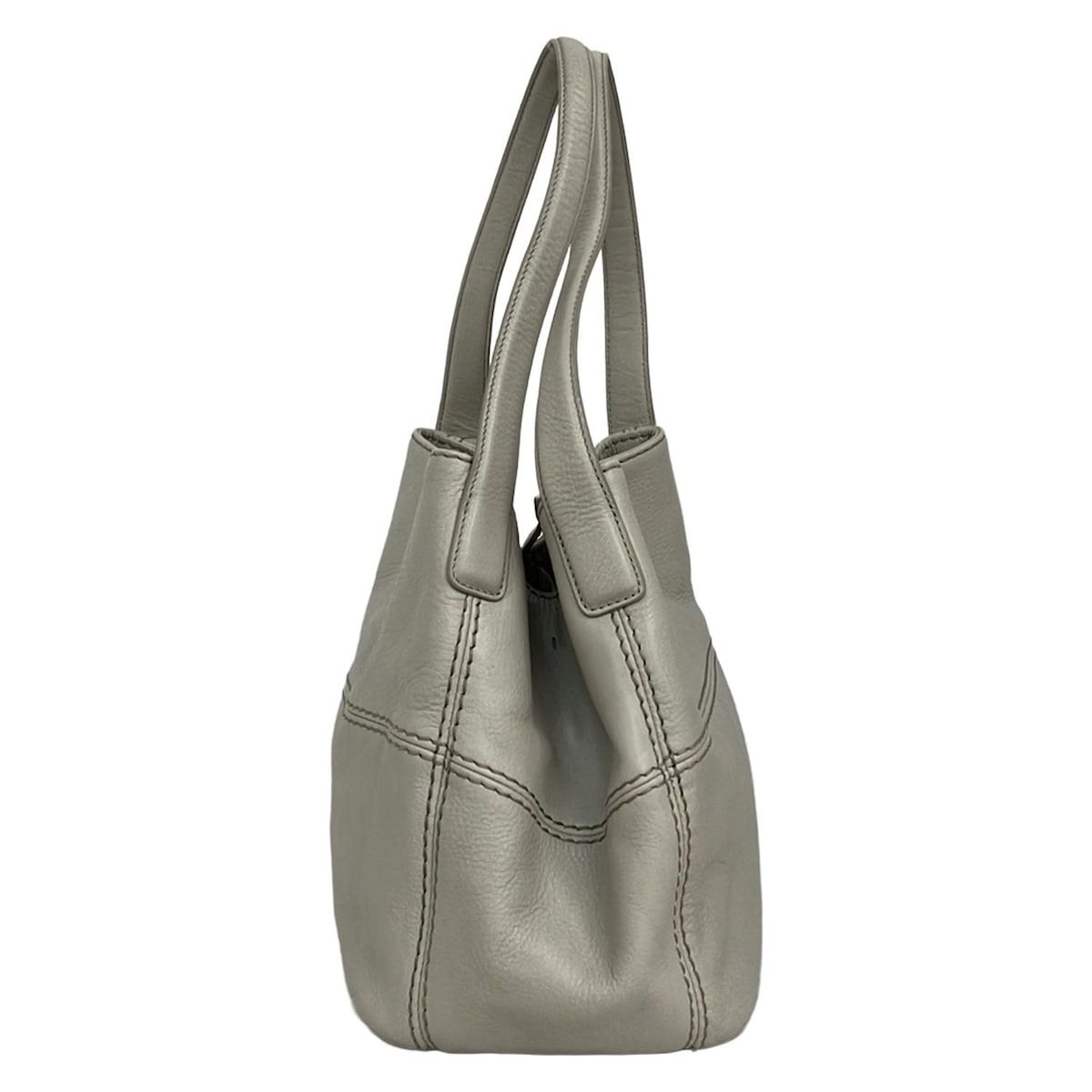 HIROFU(ヒロフ) トートバッグ - ライトグレー レザー - メルカリ