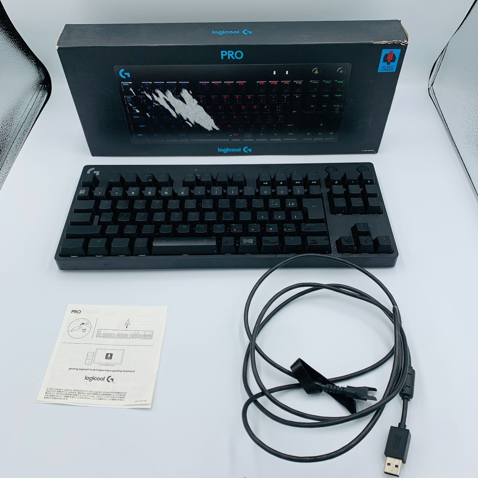Logicool g pro ゲーミングキーボード赤軸 gpro キーボード 日本語配列