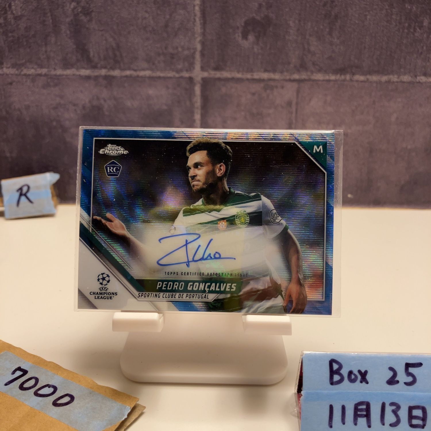 2022 Topps Chrome Pedro Gonçalves 35/75 直筆サインカード Sporting