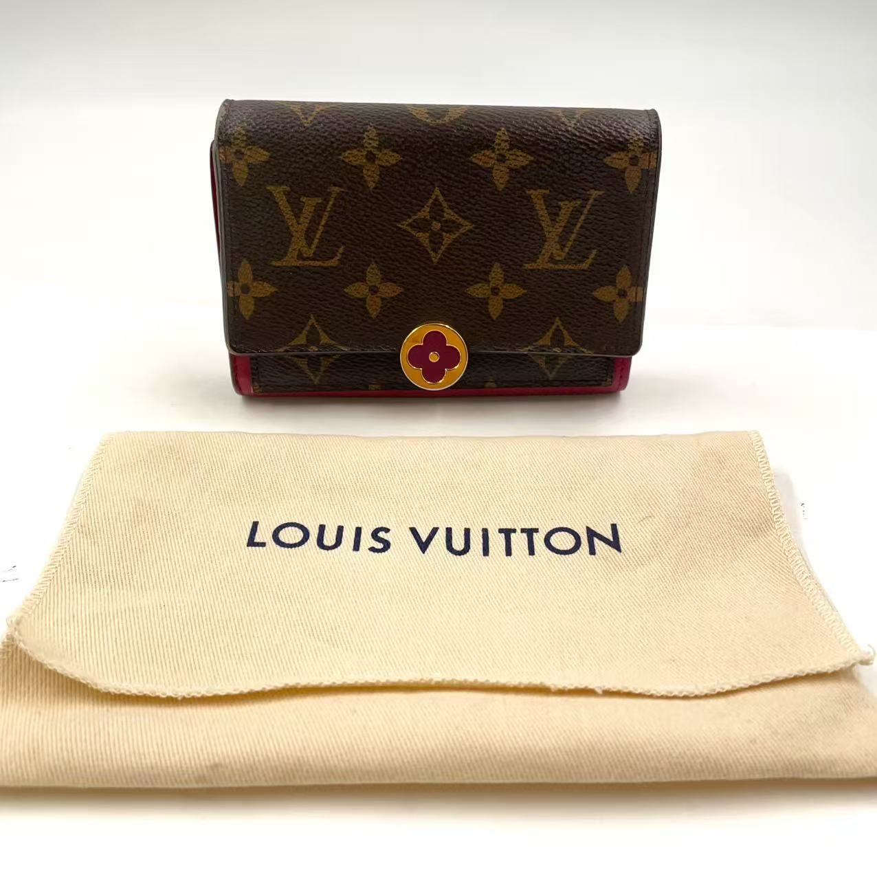 LOUIS VUITTON ポルトフォイユ フロール コンパクト モノグラム