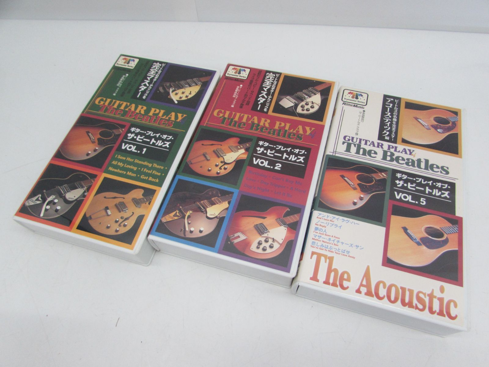 美品 VHS ギター・プレイ・オブ・ザ・ビートルズ VHS 3本おまとめ