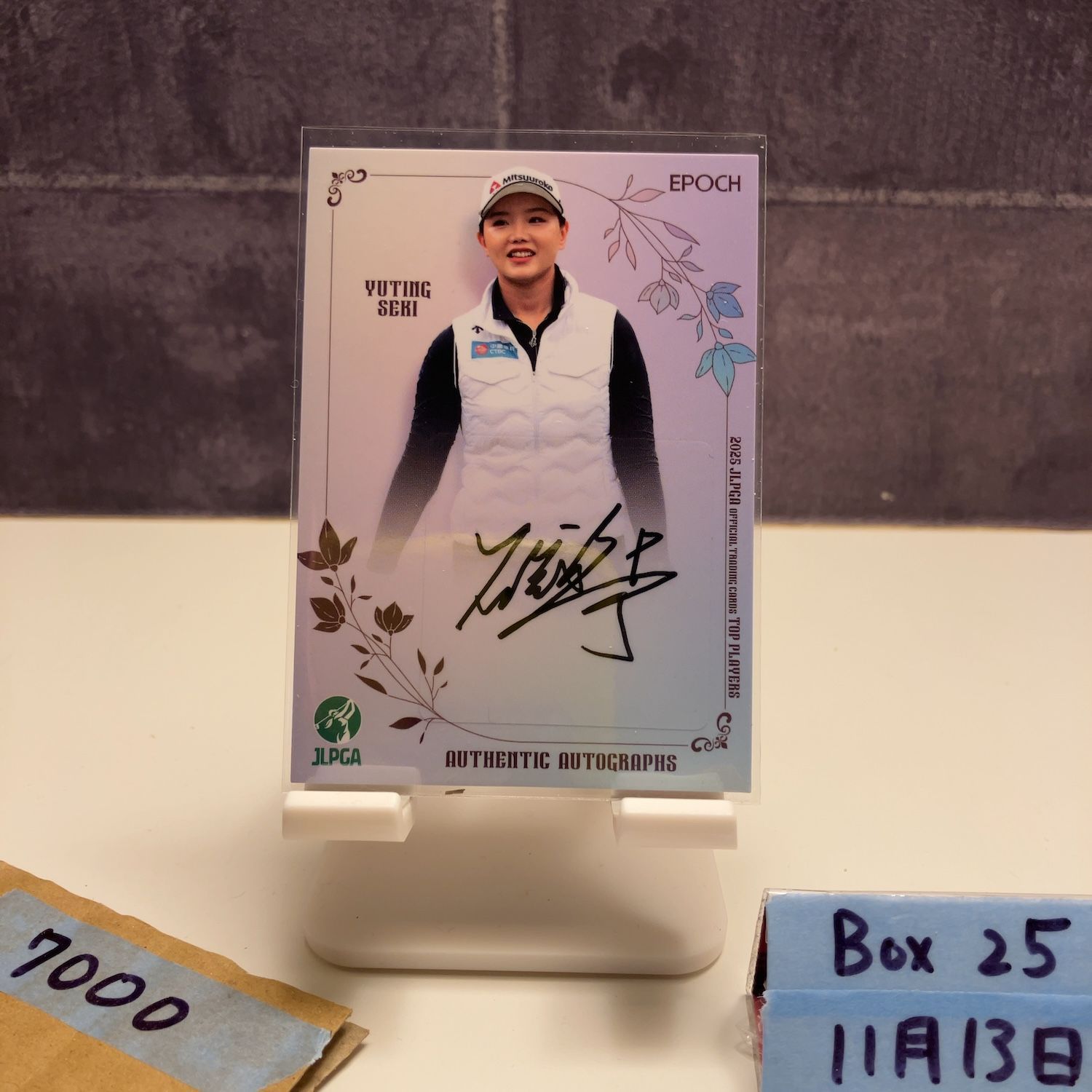 2025 EPOCH セキユウティン Yuting Seki 044/129 直筆サインカード