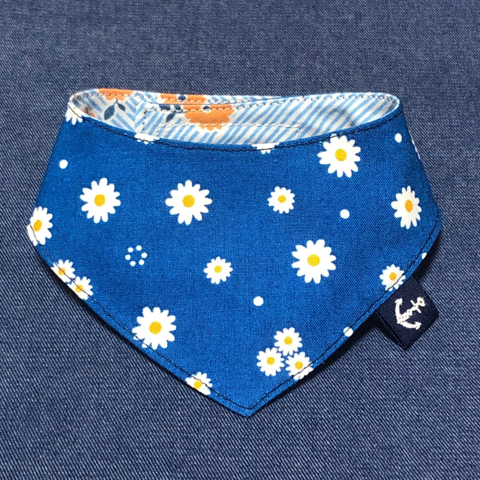 ☘️No.2652☘️ 犬猫用 リバーシブル バンダナ スタイ XSサイズ 花柄