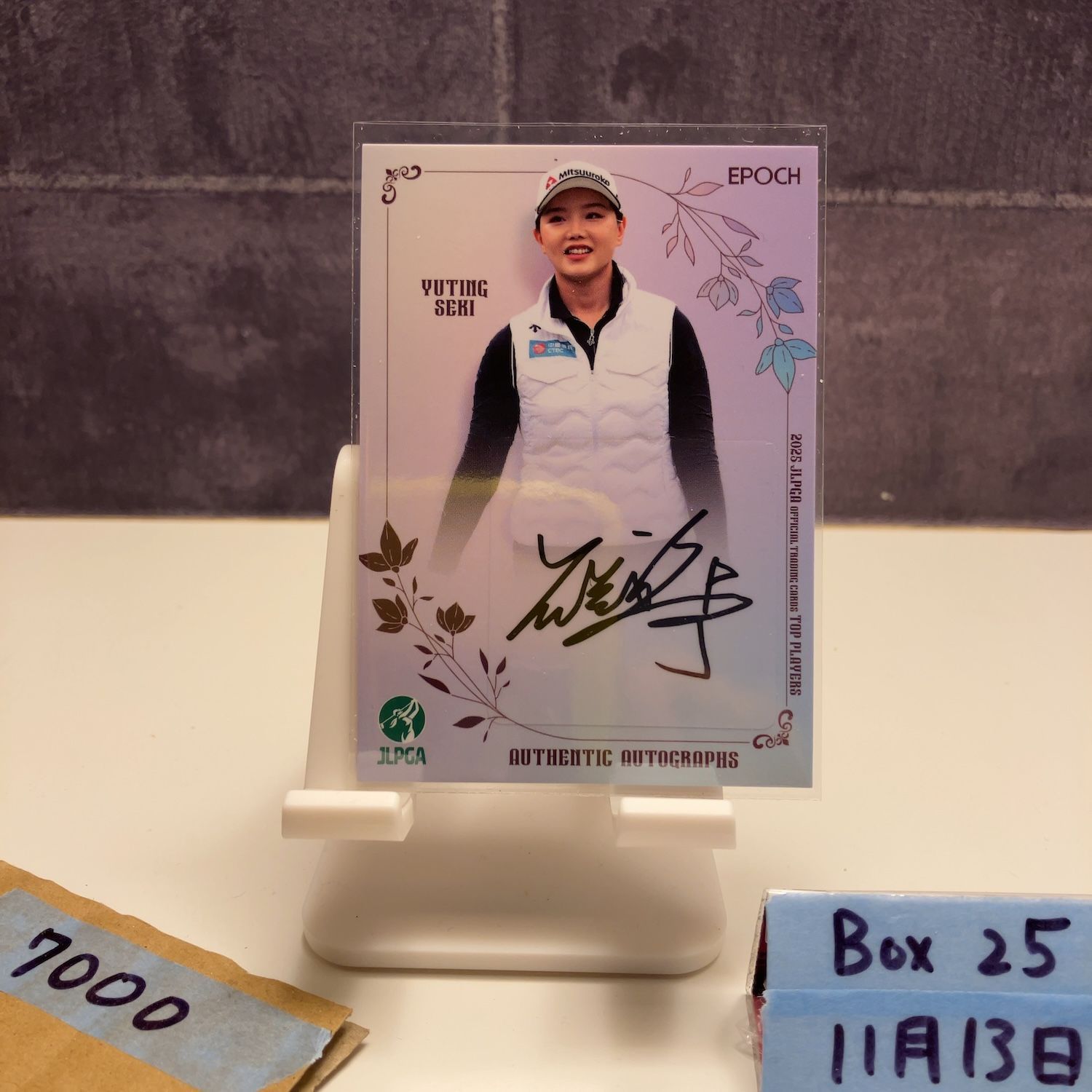 セキ.ユウティン初優勝直筆サインカード Yahoo!オークション -「セキユウティン サイン」(その他) (スポーツ)の