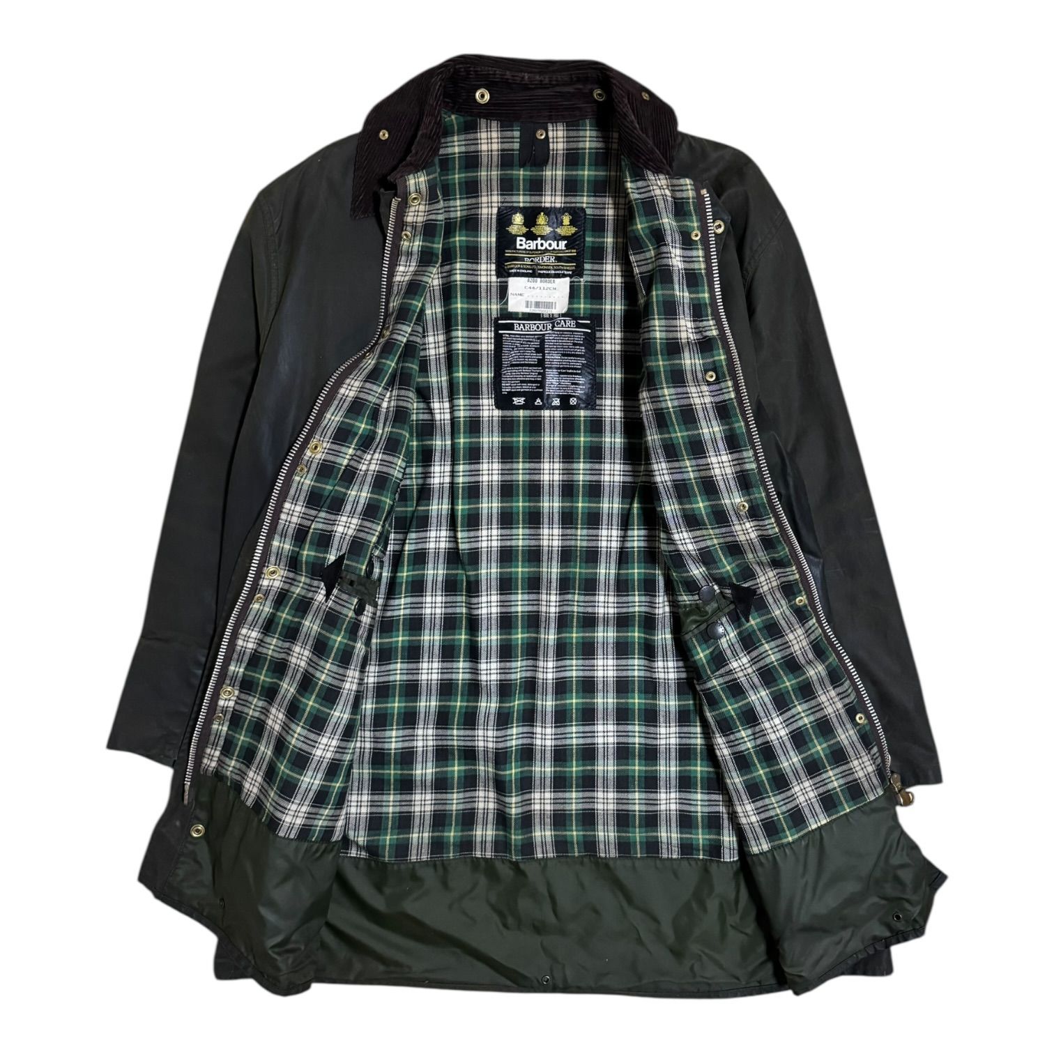 USED/古着】80s Barbour バブアー BORDER ボーダー オイルドジャケット