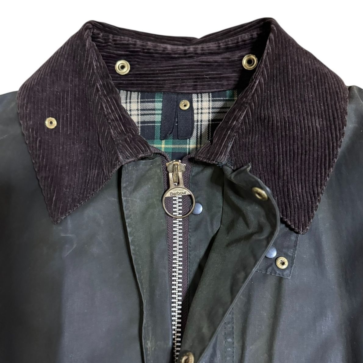 yoused購入 barbour border イギリス製 ビンテージ品 メンズ 小物