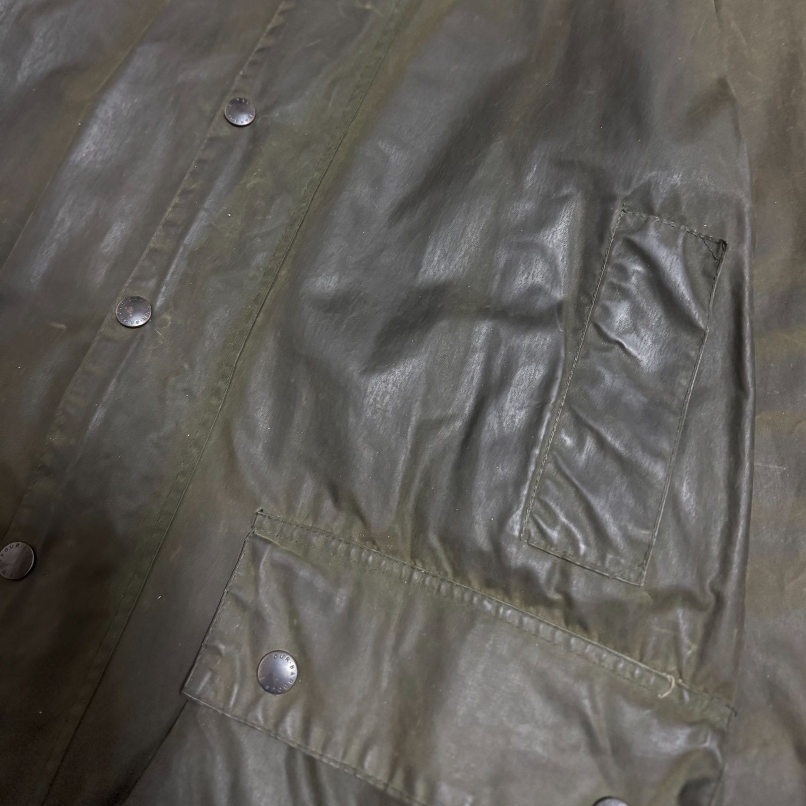 USED/古着】80s Barbour バブアー BORDER ボーダー オイルドジャケット 