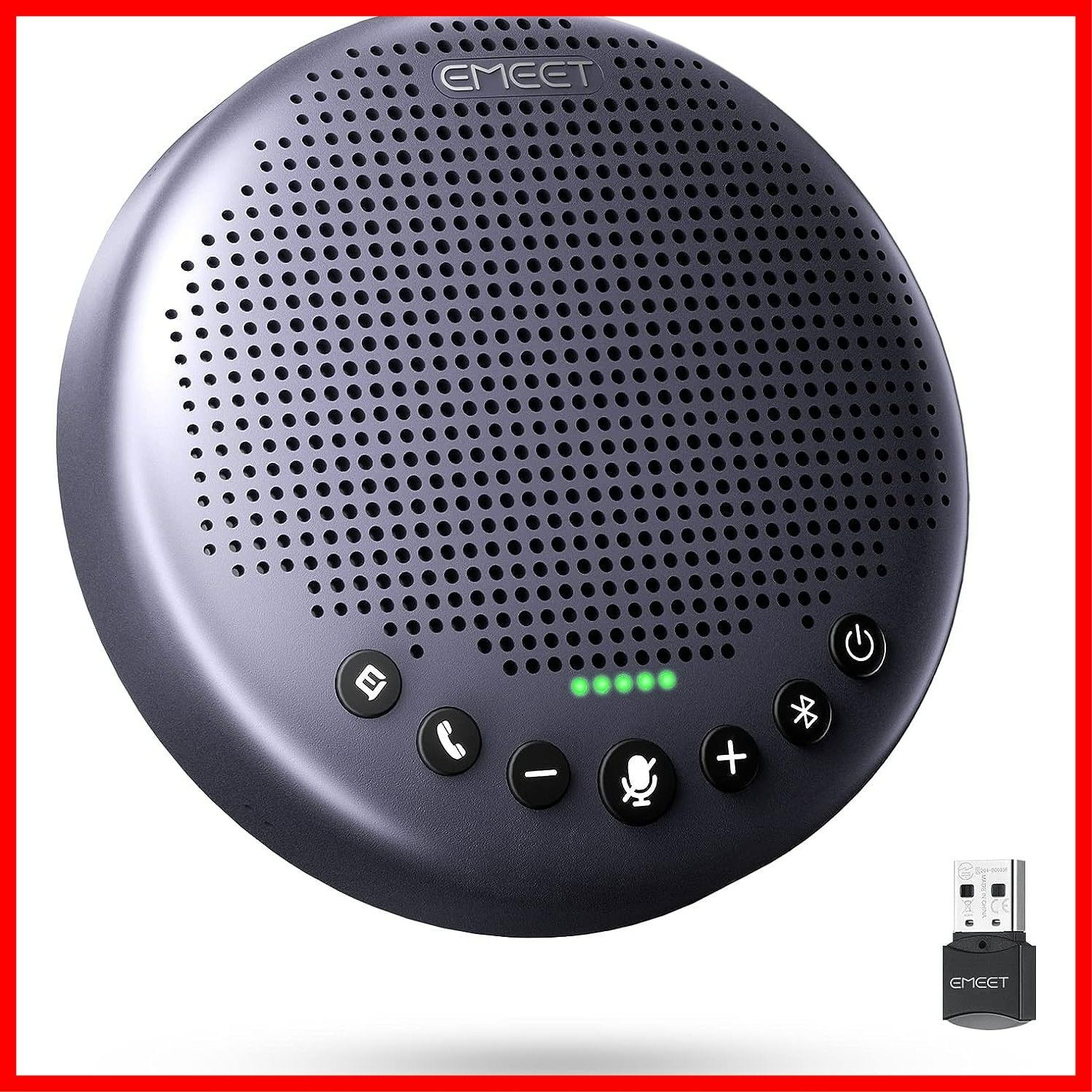 集音マイク オンライン会議 テレワーク 在宅勤務 双方向通話 機能 5 3 Dongle適用 USB 2 0 Bluetooth web会議マイク 10人まで対応 ノイズキャンセリング 360?全方向集音 Skype Zoom Teams 通話アプリ対応 8