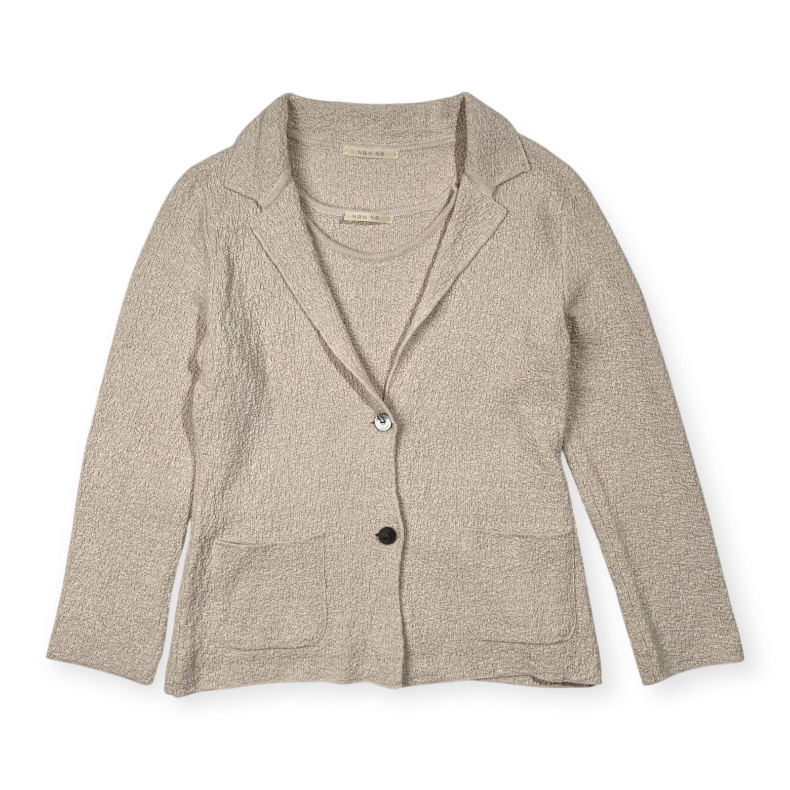 【美品】Mademoiselle NONNONニットカーディガン Mademoiselle NONNON（マドモアゼルノンノン） ノンノNON NO