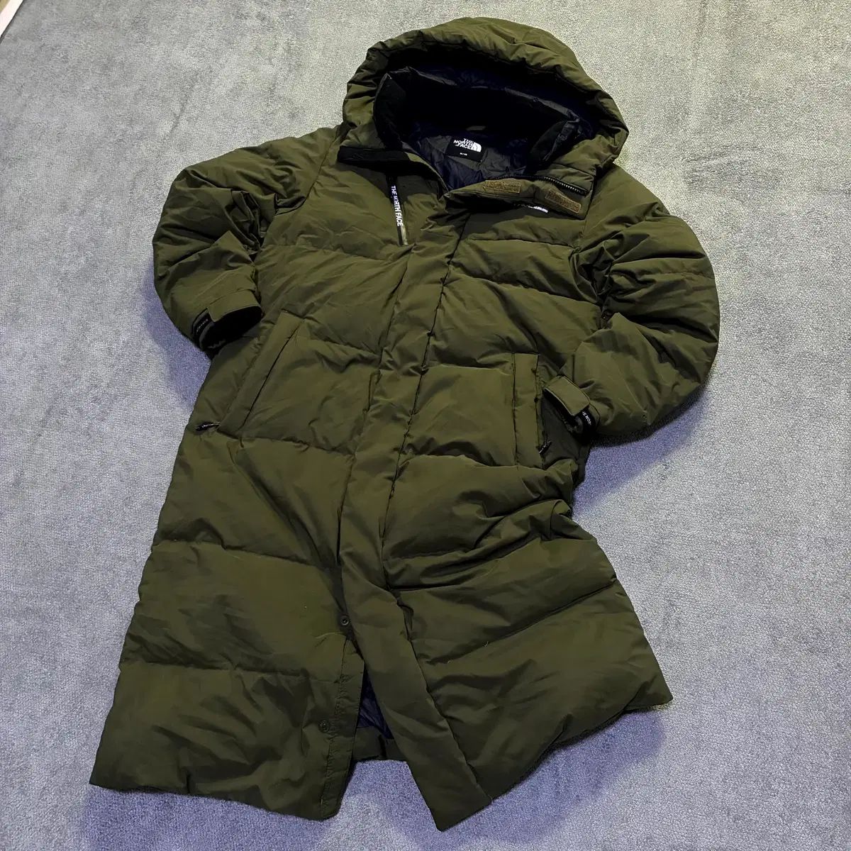 THE NORTH FACE ザノースフェイス ロング丈ダウンジャケット カーキ