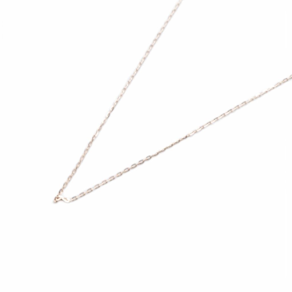 エテ ete ミラーカットチェーン ネックレス K18MPG ミストピンク