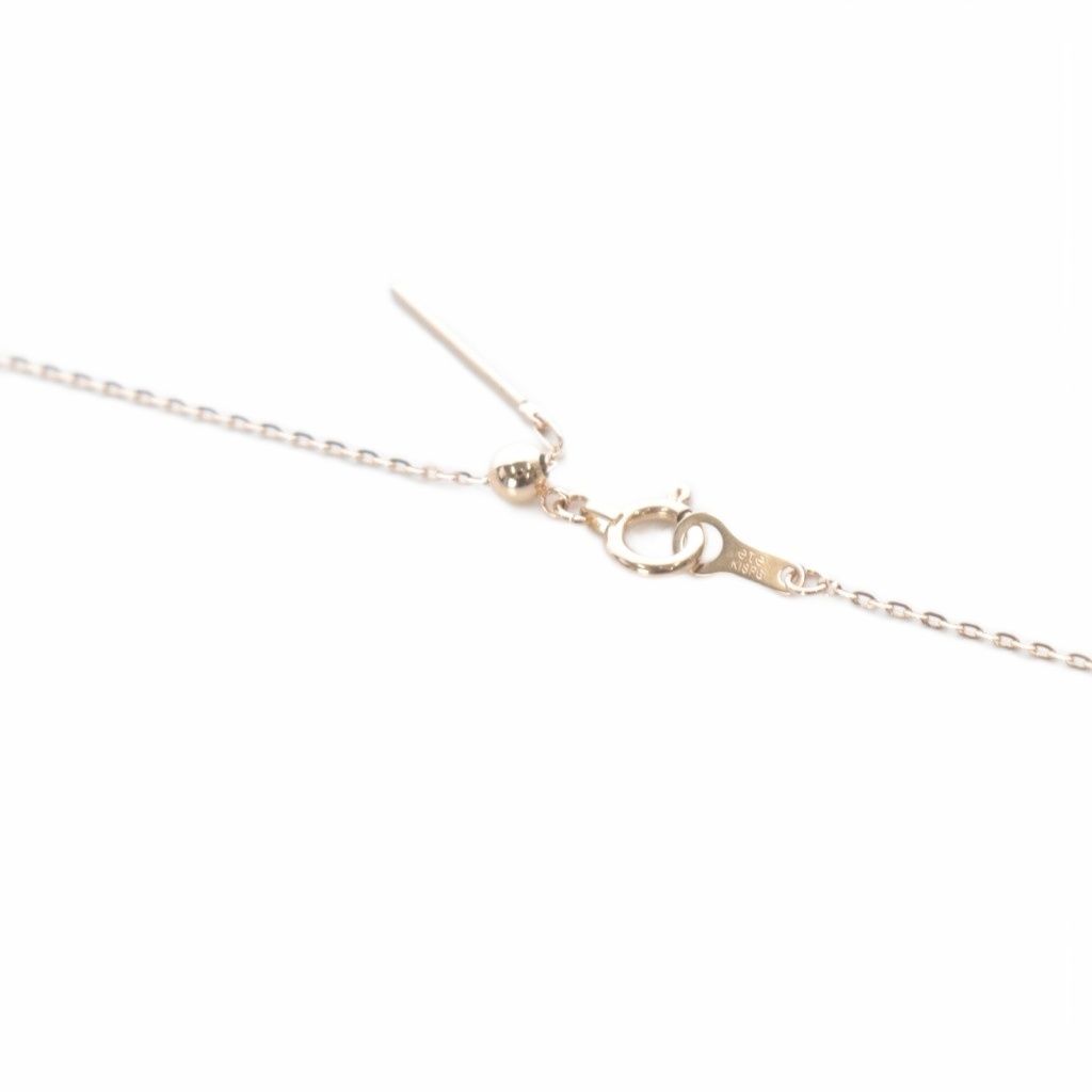 エテ ete ミラーカットチェーン ネックレス K18MPG ミストピンク