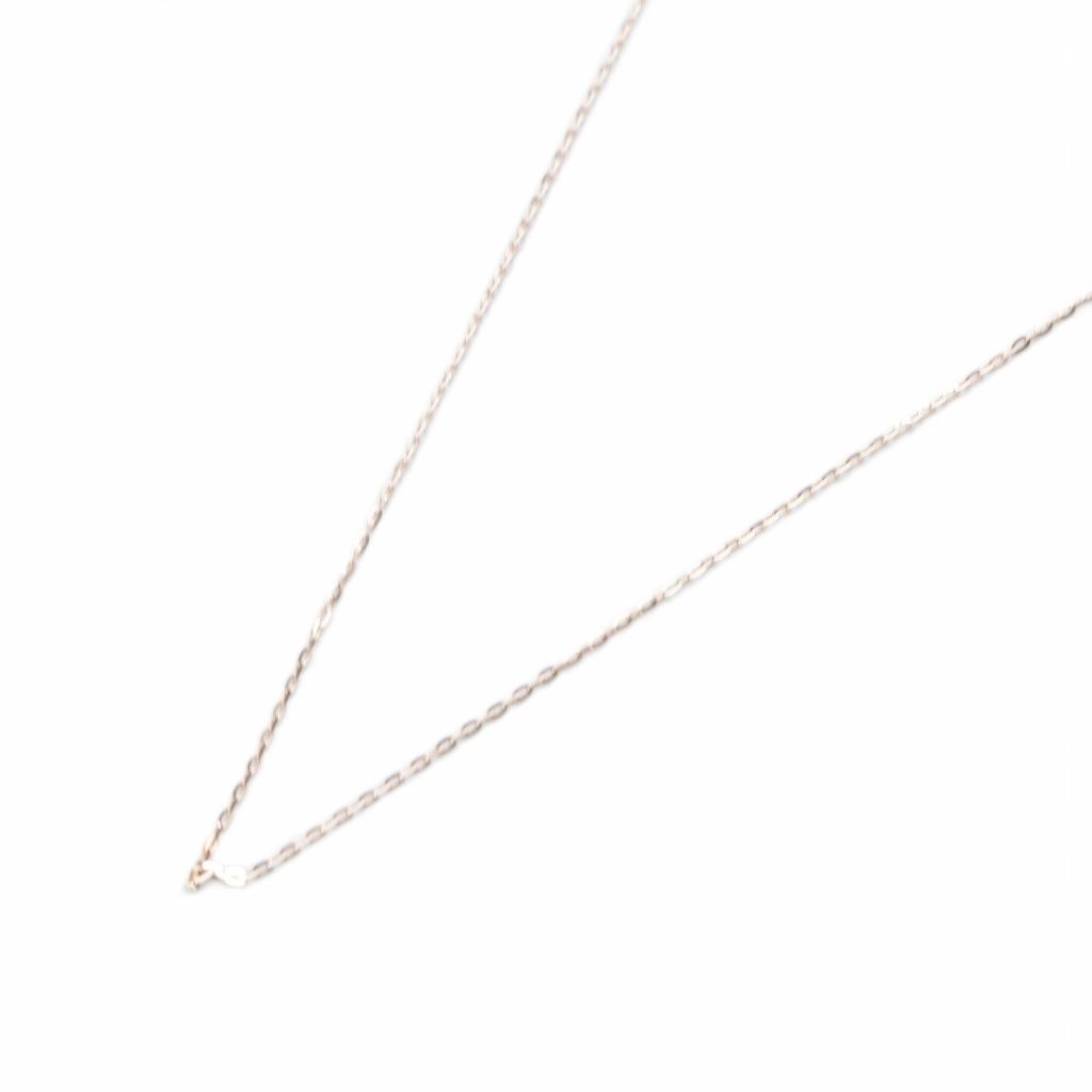 エテ ete ミラーカットチェーン ネックレス K18MPG ミストピンク