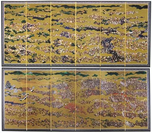 紙製品 重要文化財 大坂夏の陣図屏風 特注縮小屏風 PS 4|PS 3|PS Vitaソフト 信長の野望 創造 戦国立志伝 GAMECITY ＆ .co.jp セット 同梱特典