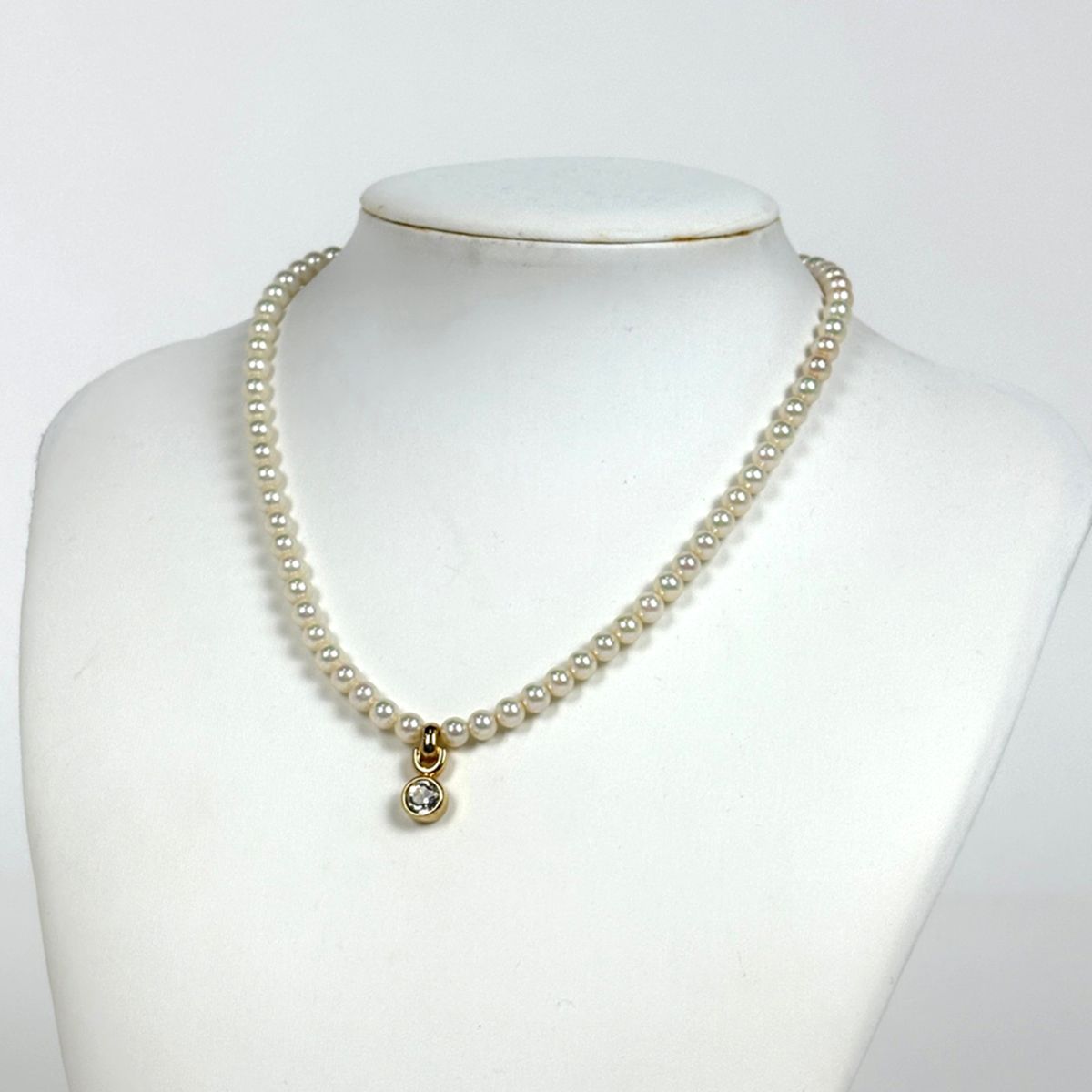 クリスチャンディオール Christian Dior フェイクパール ネックレス GP