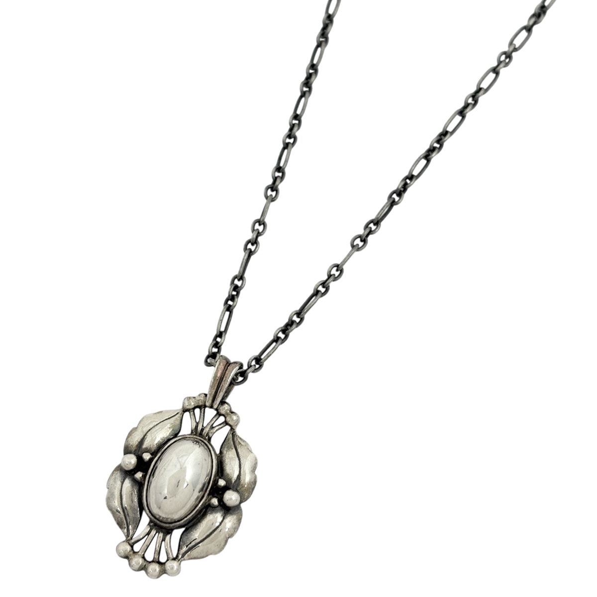 925S ジョージジェンセン 2000 ヘマタイト ペンダント ネックレス ジョージジェンセン Georg Jensen ヘマタイト ネックレス 2000