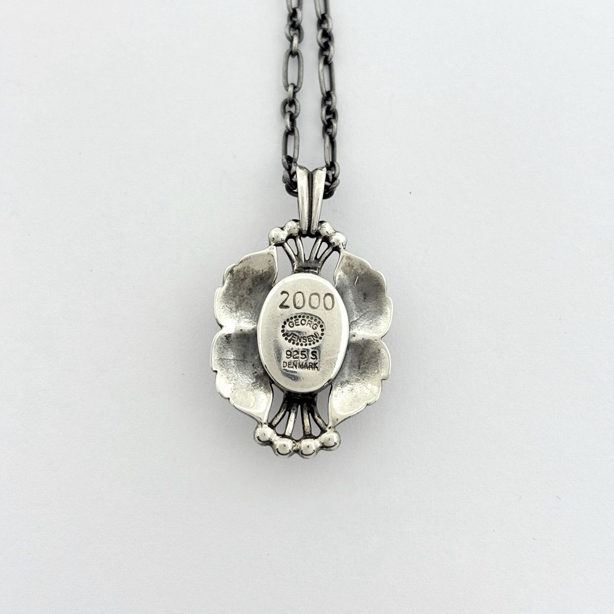 【希少レア】ジョージジェンセン ヘマタイト ネックレス シルバー 925 ジョージジェンセン Georg Jensen ヘマタイト ネックレス 2000