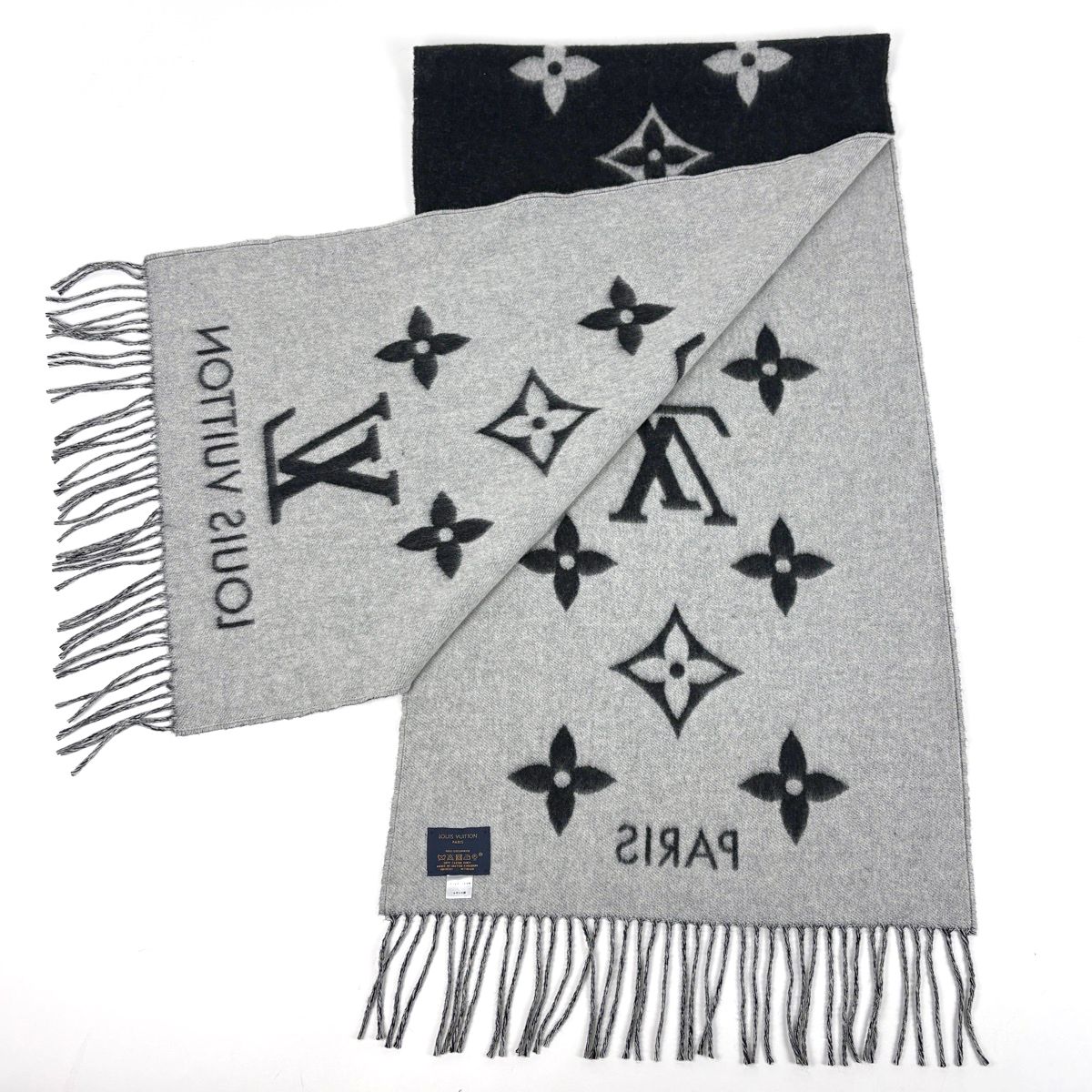 お値下げ可　ルイヴィトン エシャルプ・レイキャビック マフラー　カシミア LOUIS VUITTON（ルイ・ヴィトン） 【新品同様】ルイ ヴィトン