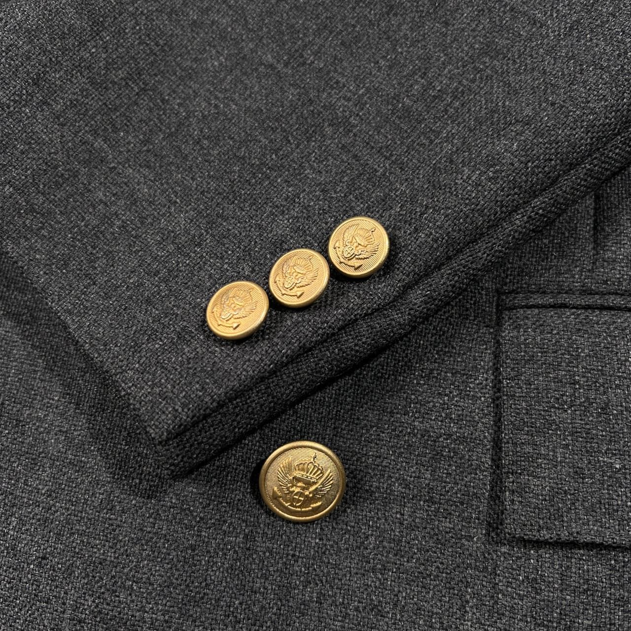 Stanley Blacker スタンリーブラッカー 金ボタン ダブル ブレザー