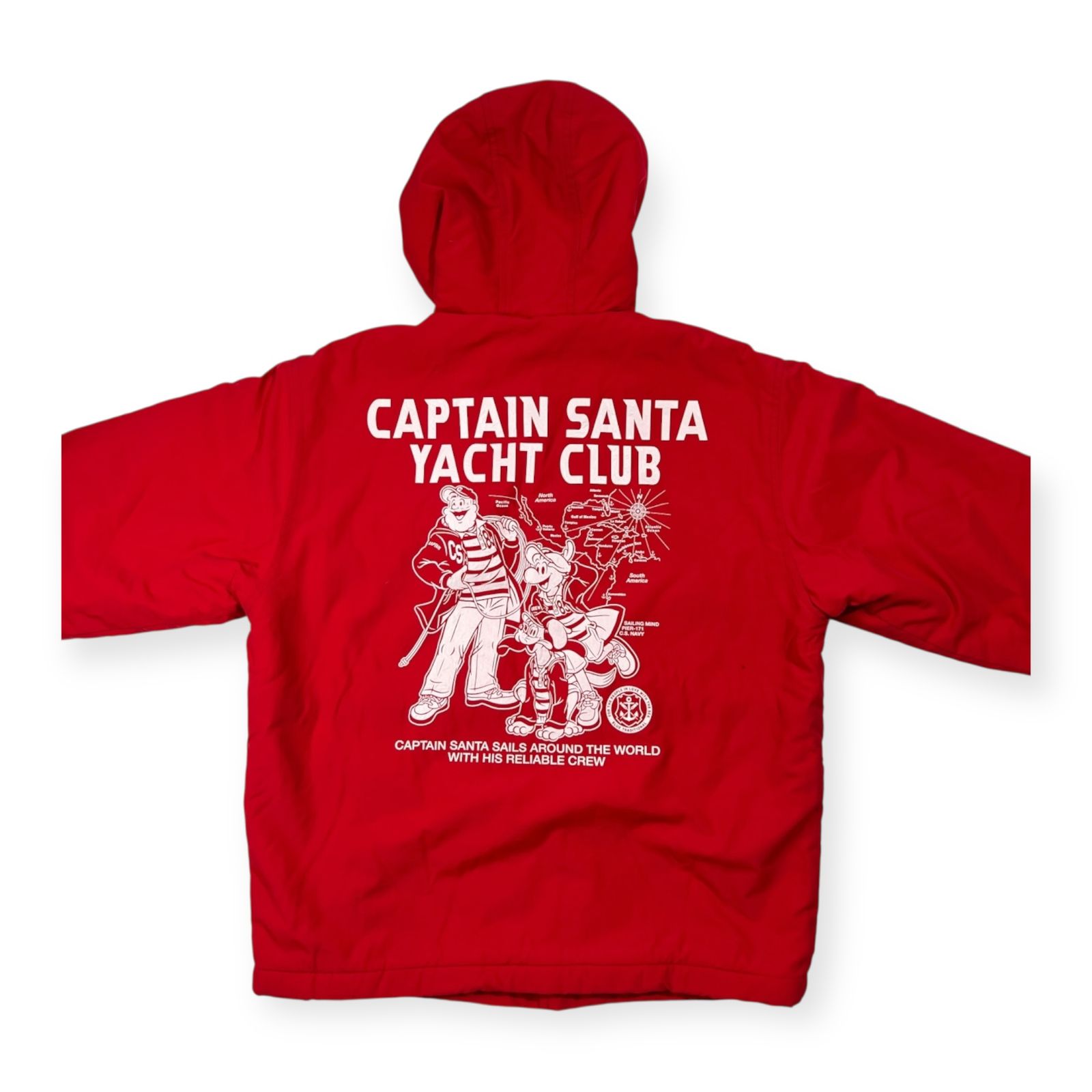CAPTAIN SANTA キャプテンサンタ YACHT CLUB CREW プリント 裏ボア