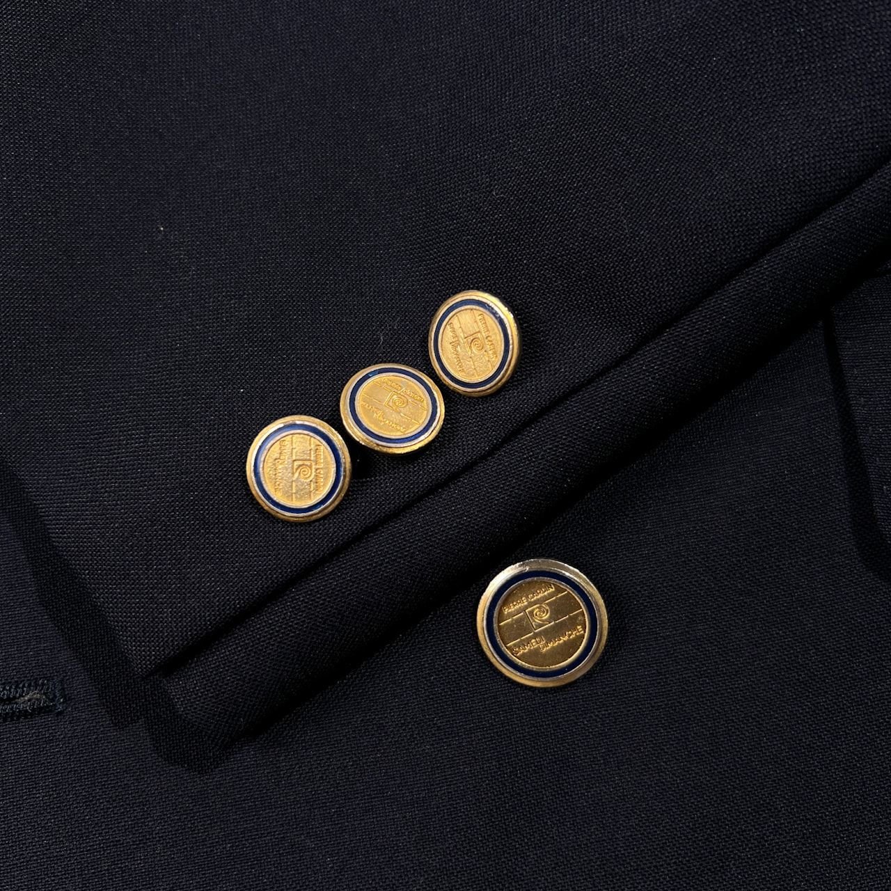 pierre cardin ピエールカルダン 刻印 金ボタン ダブル ブレザー