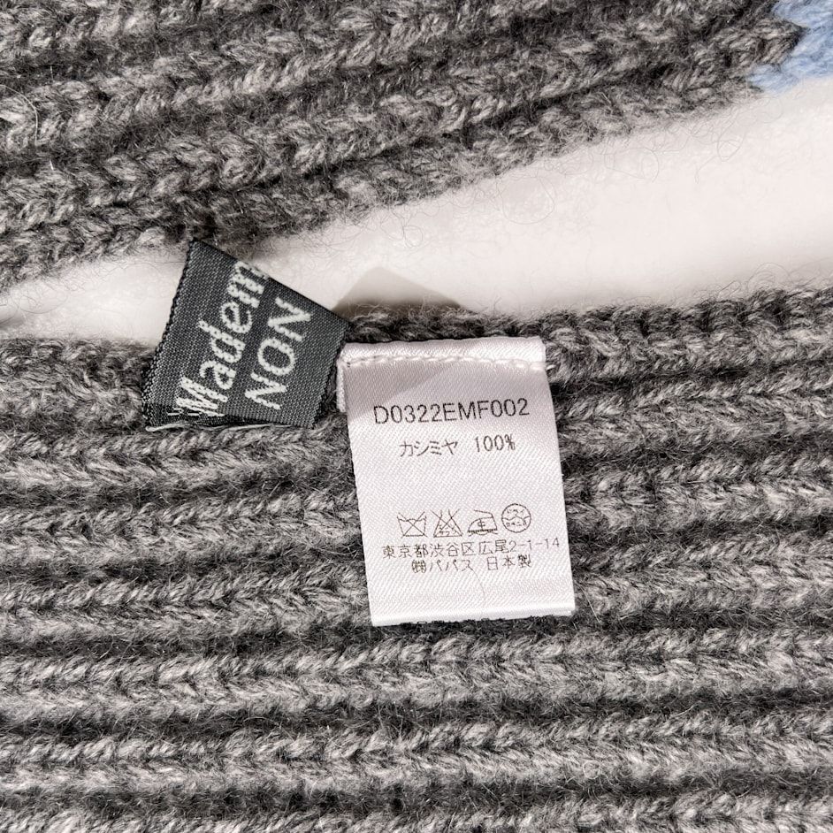 カシミヤ100% Mademoiselle NON NON マドモアゼルノンノン カラー入り